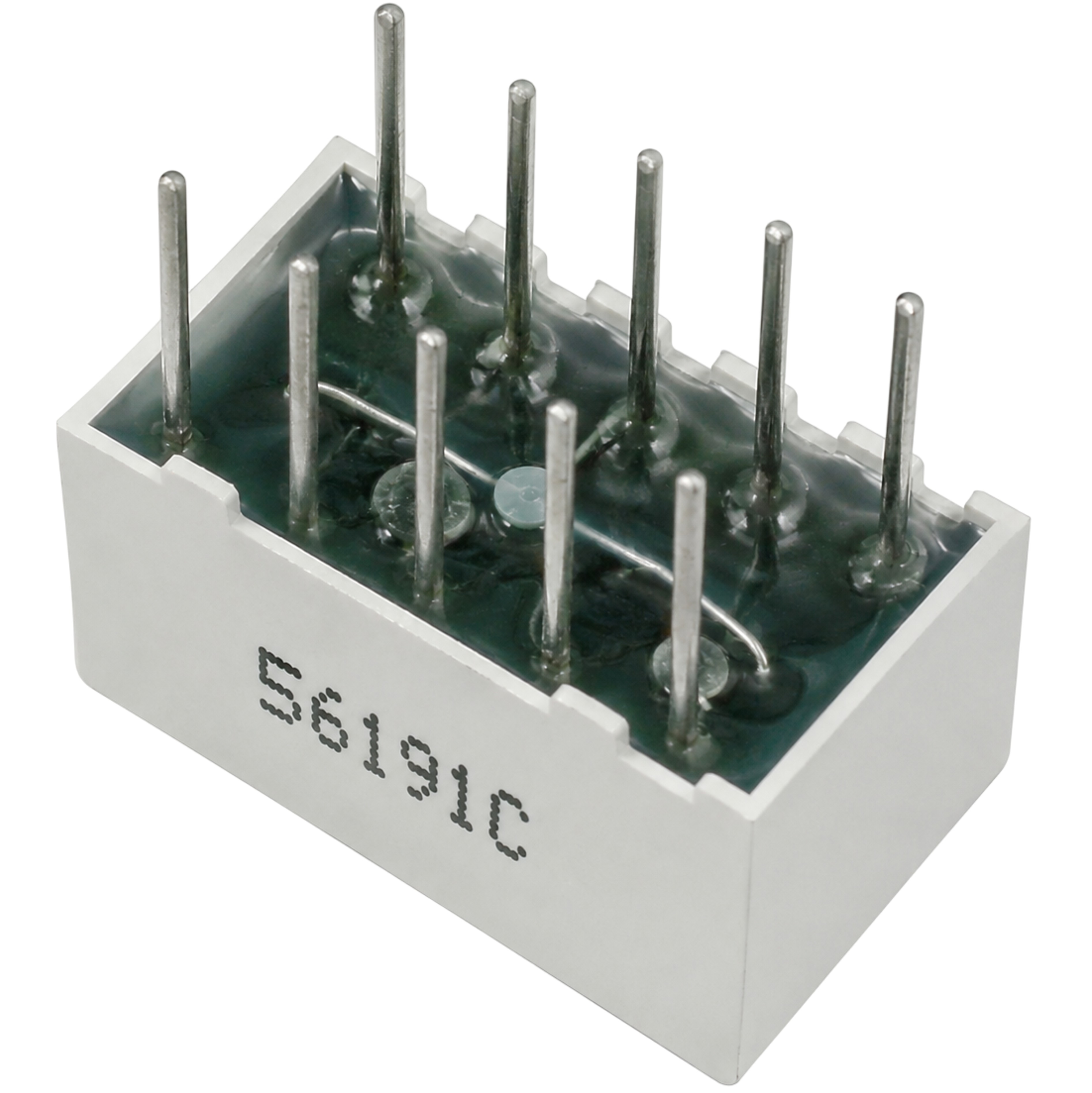 0.36-inch 7-segment display BS type package dimensions and DIP pin layout for breadboard use