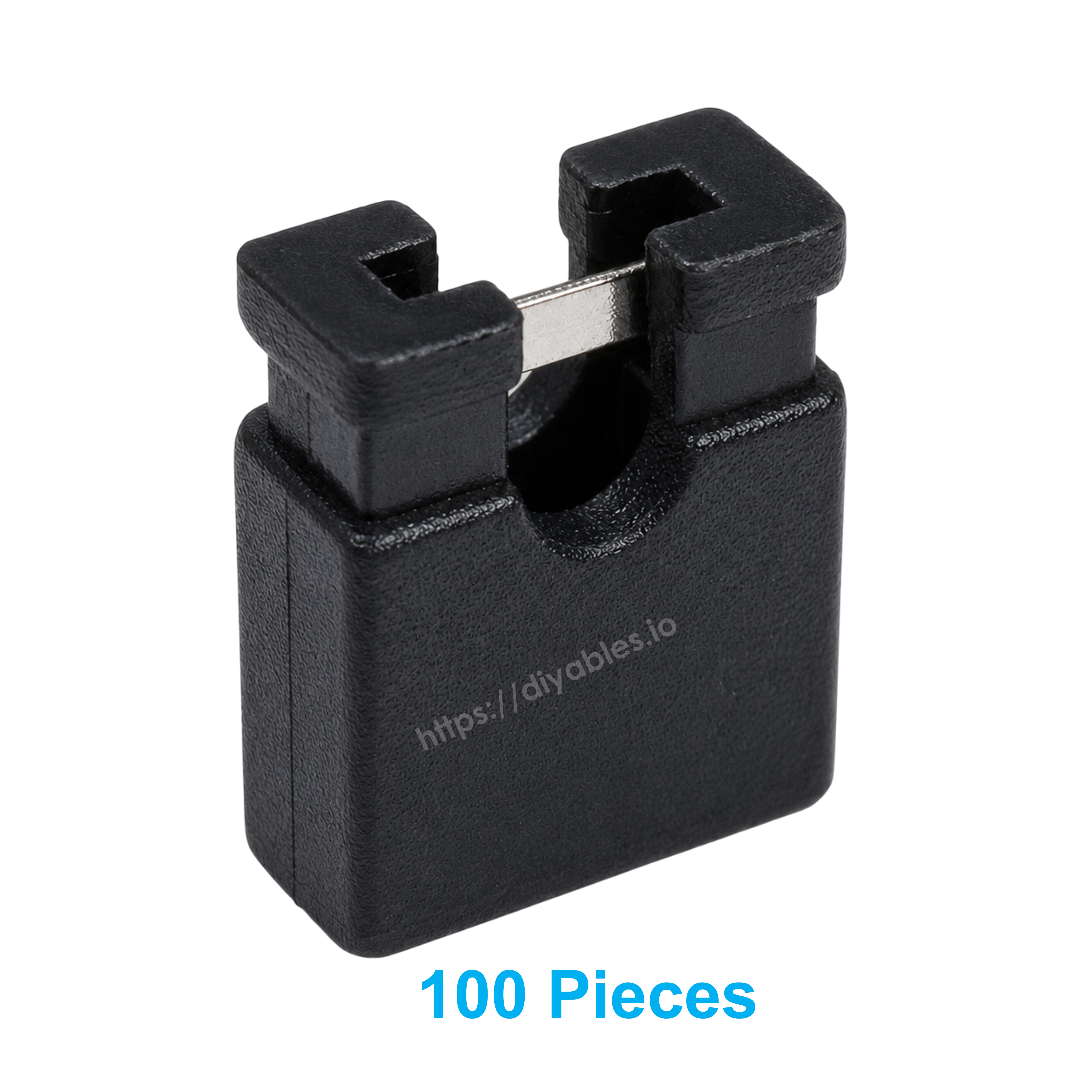 100 pieces value pack of 2.54mm shorting jumper caps for electronics prototyping repair