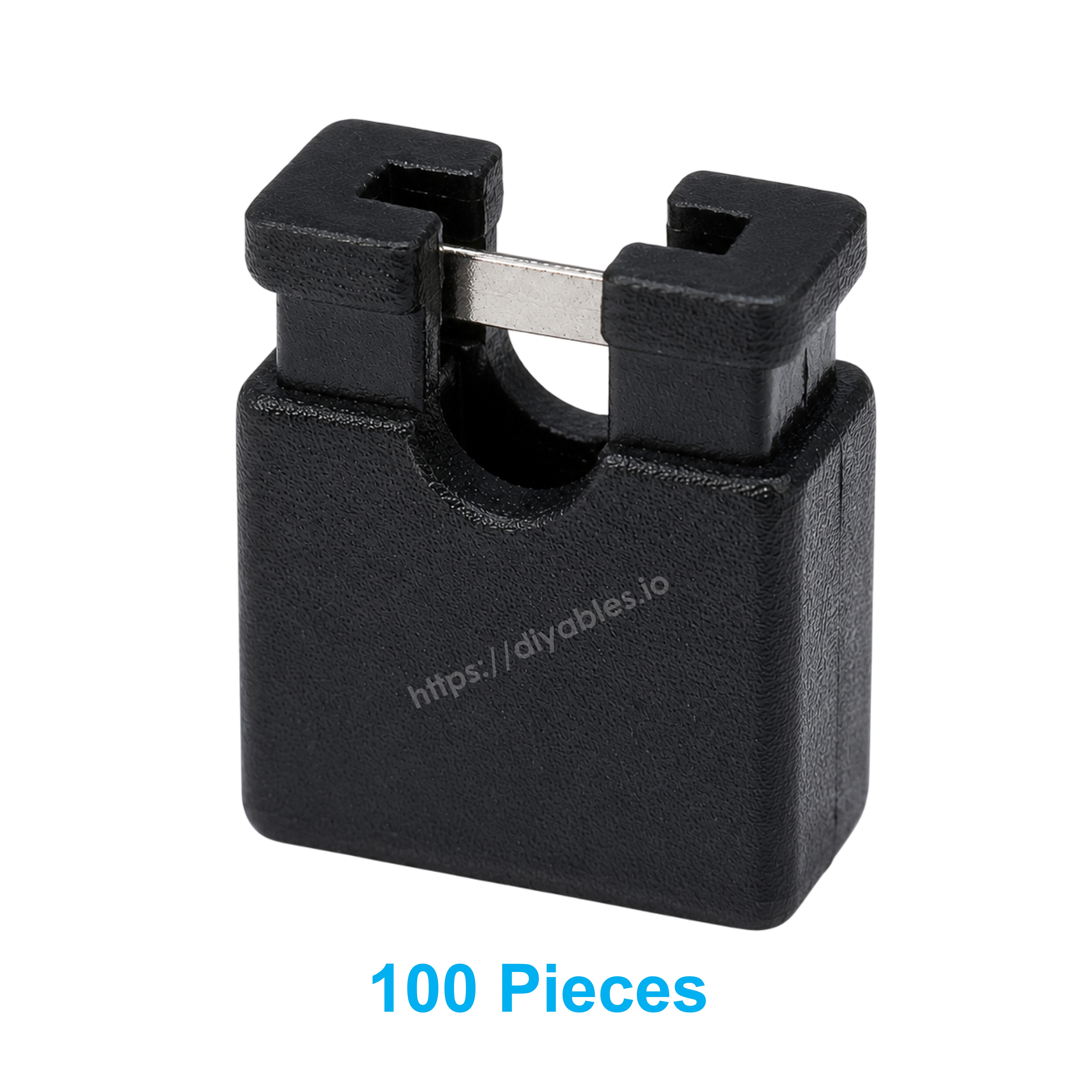 100 pieces value pack of 2.54mm shorting jumper caps for electronics prototyping repair
