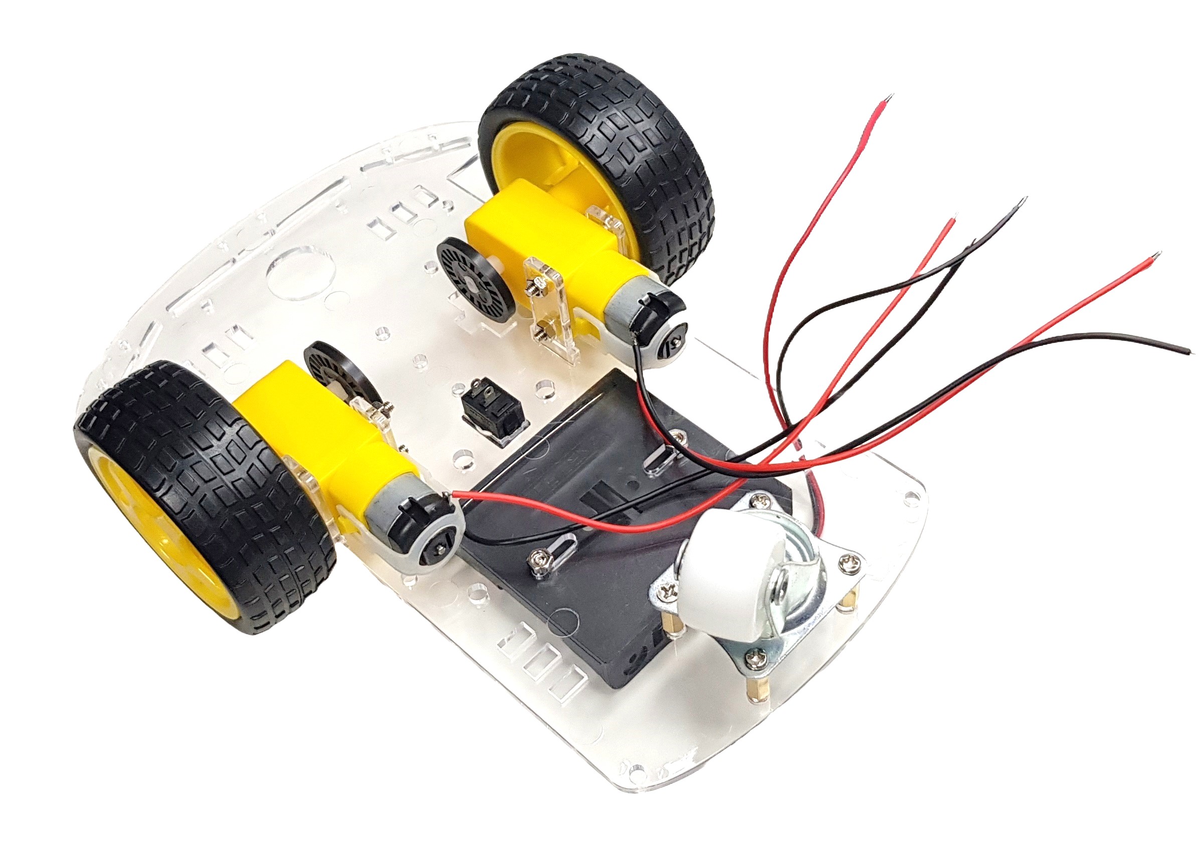 DIYables RC 2WD Car Chassis Kit with Motor Speed Encoder for