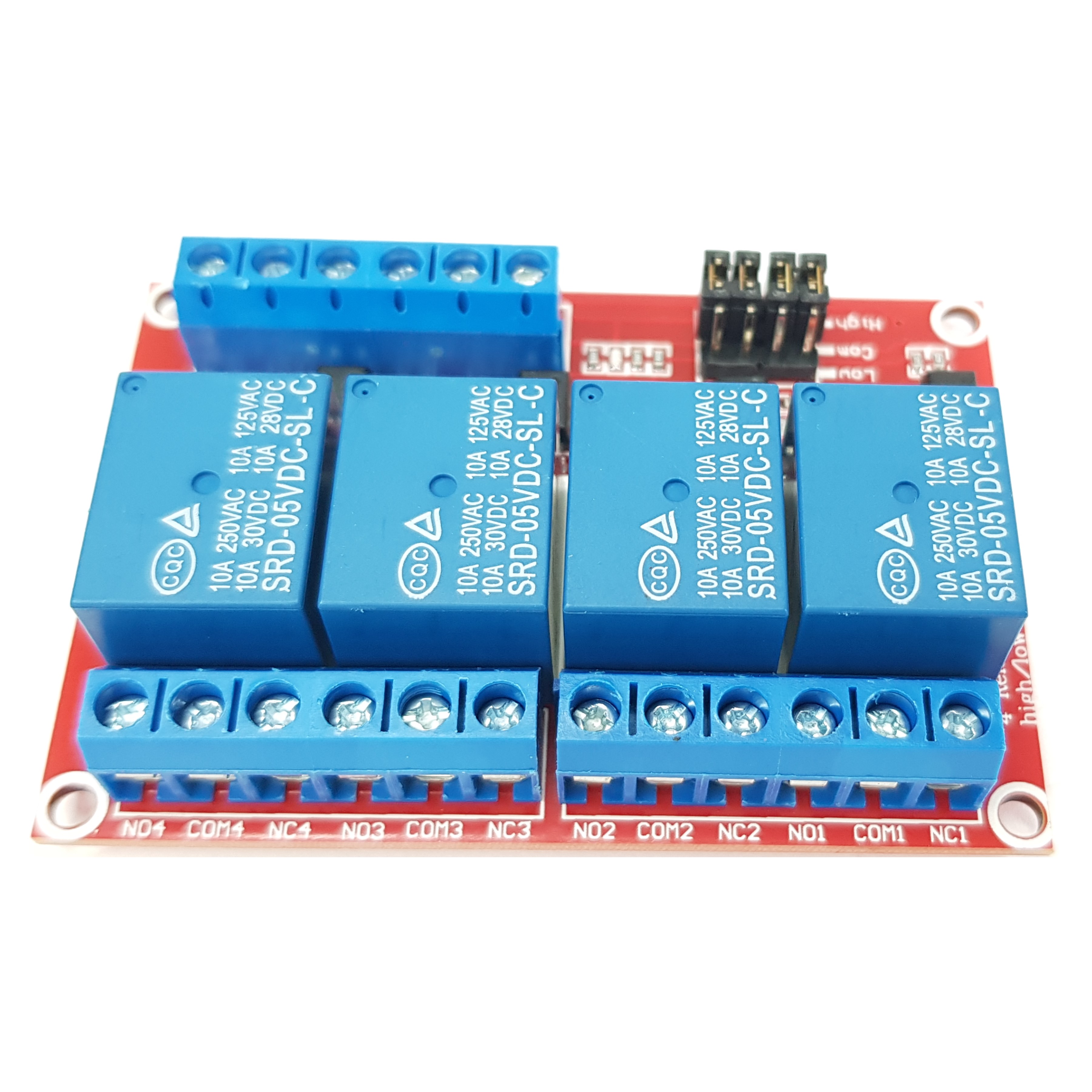 4-channel Relay Module 5V  for Arduino, ESP32, ESP8266, Raspberry Pi