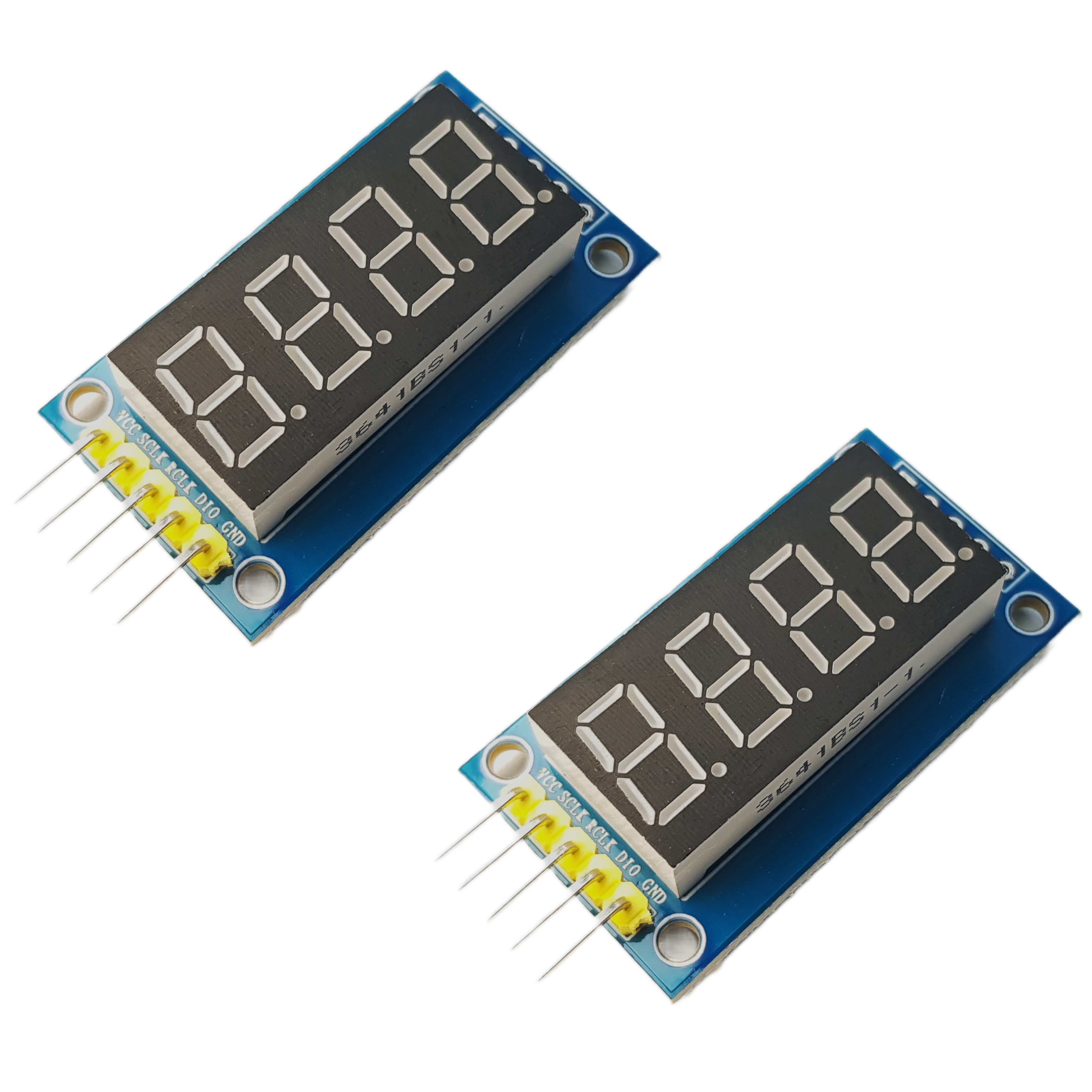 thumbnail image 2 of 0.36/0.56 Inch 6/8 Digit 7-Segment LED Display Module – TM1637/74HC595 – 5V For Arduino 2 of 3