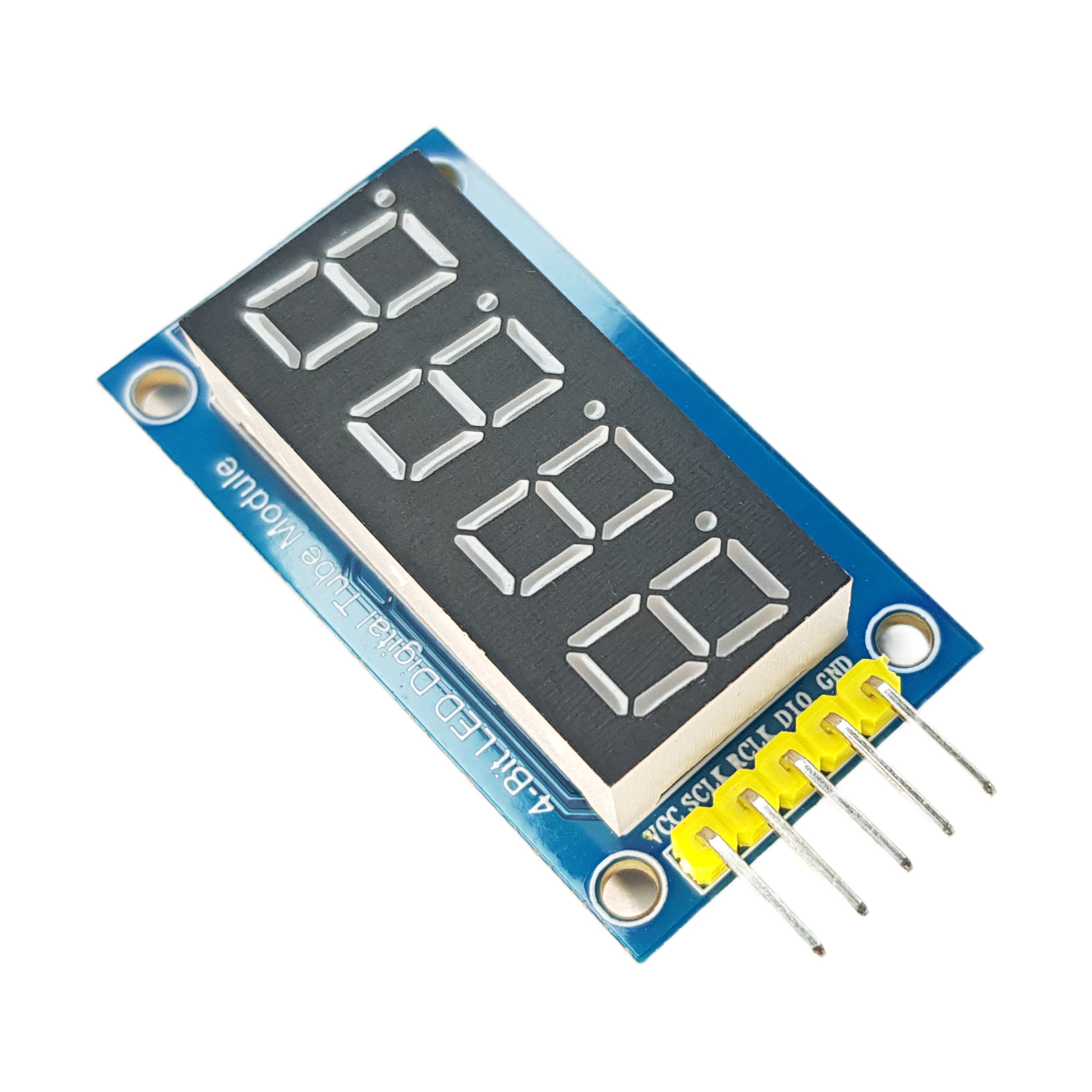 4-digit 7-segment Display LED 74HC595 driver with 4 dots for Arduino, ESP32, ESP8266, Raspberry Pi