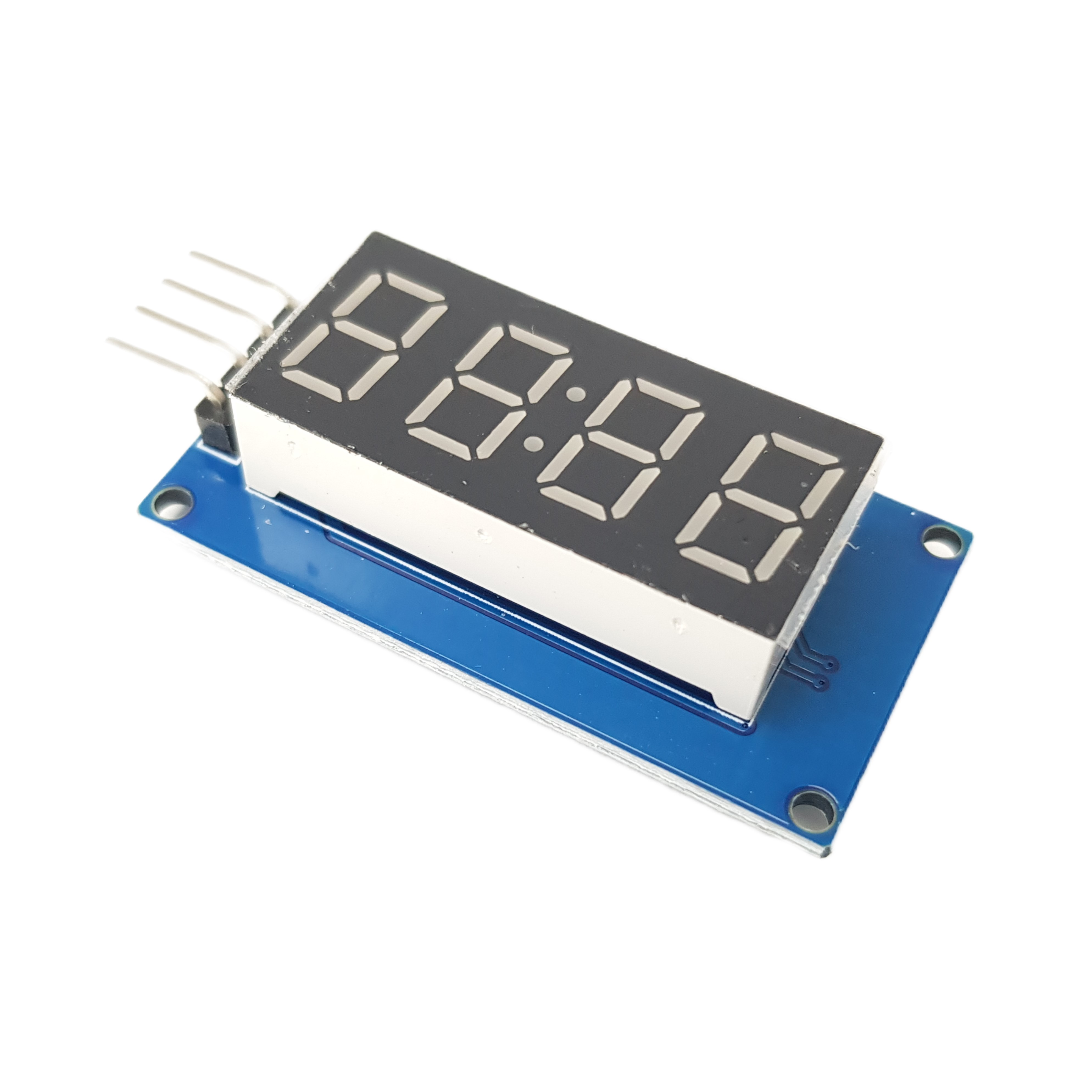 4-Cijferige 7-Segment LED Display Module - TM1637 Chip, 5V, Blauw
