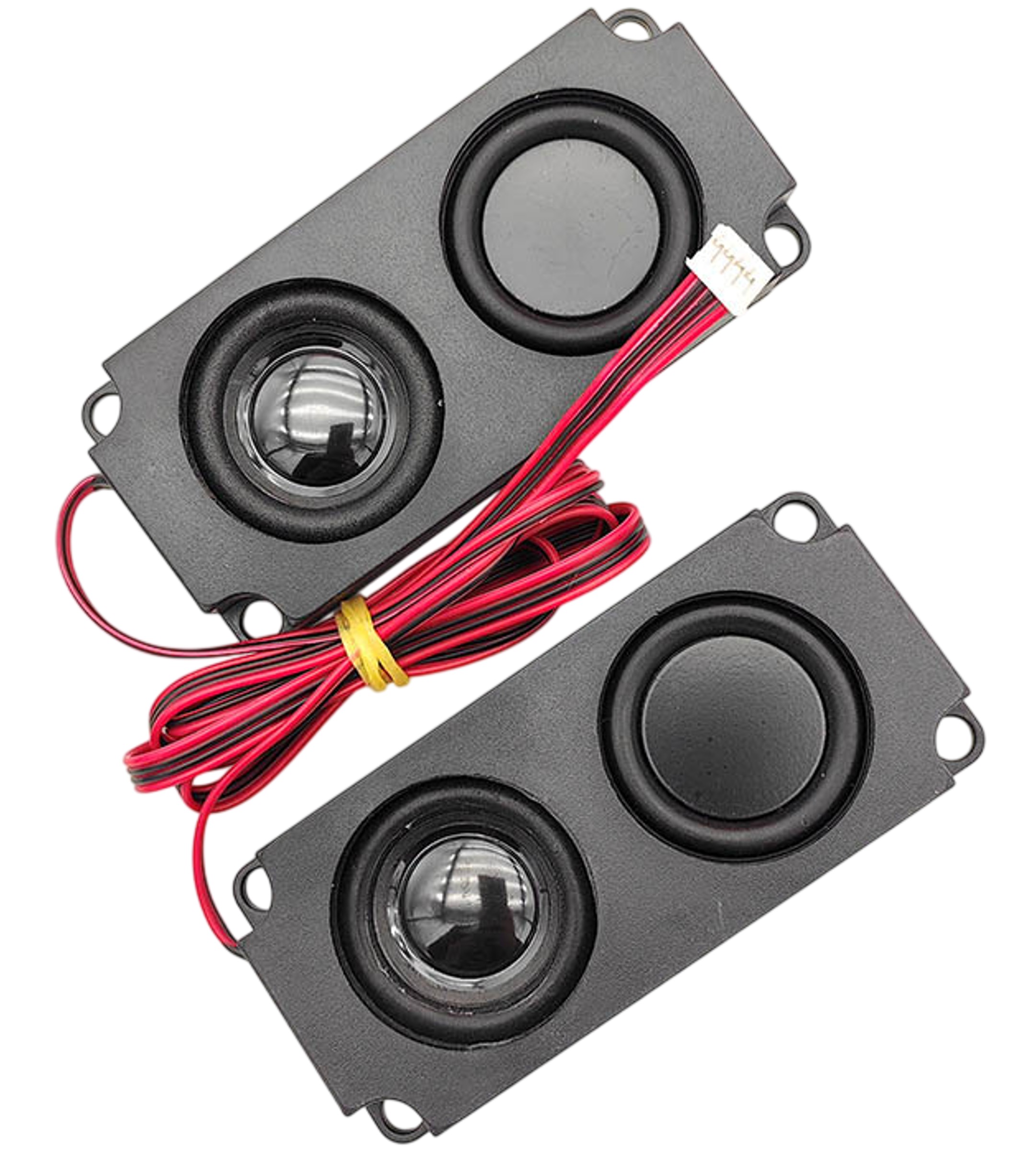 100x45mm rectangular audio speaker module with 800mm wire and JST 2-pin connector