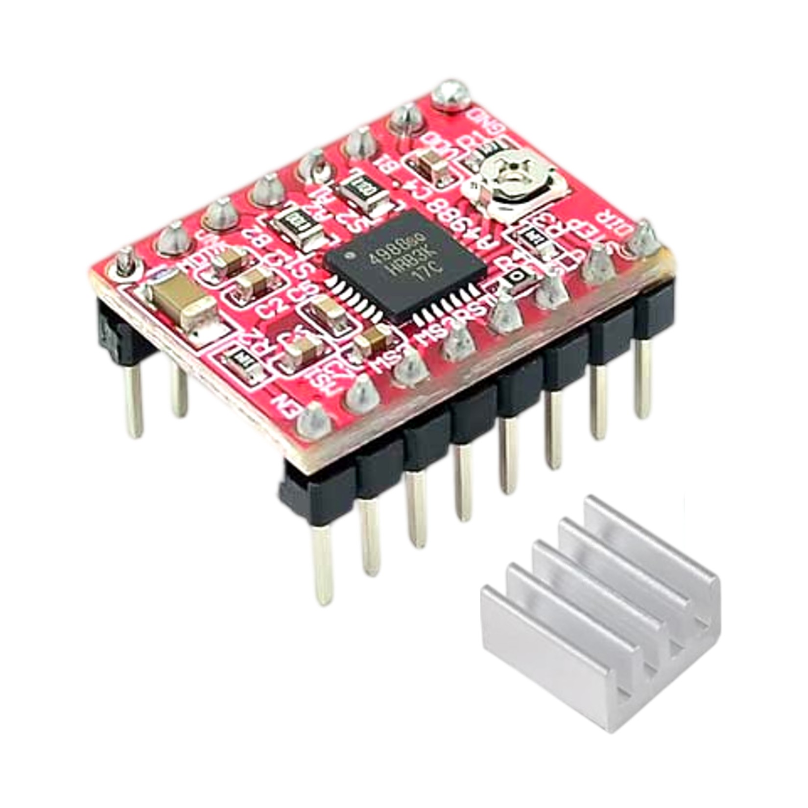 A4988 Stepper Motor Driver with heat sink for 3D printer CNC applications
