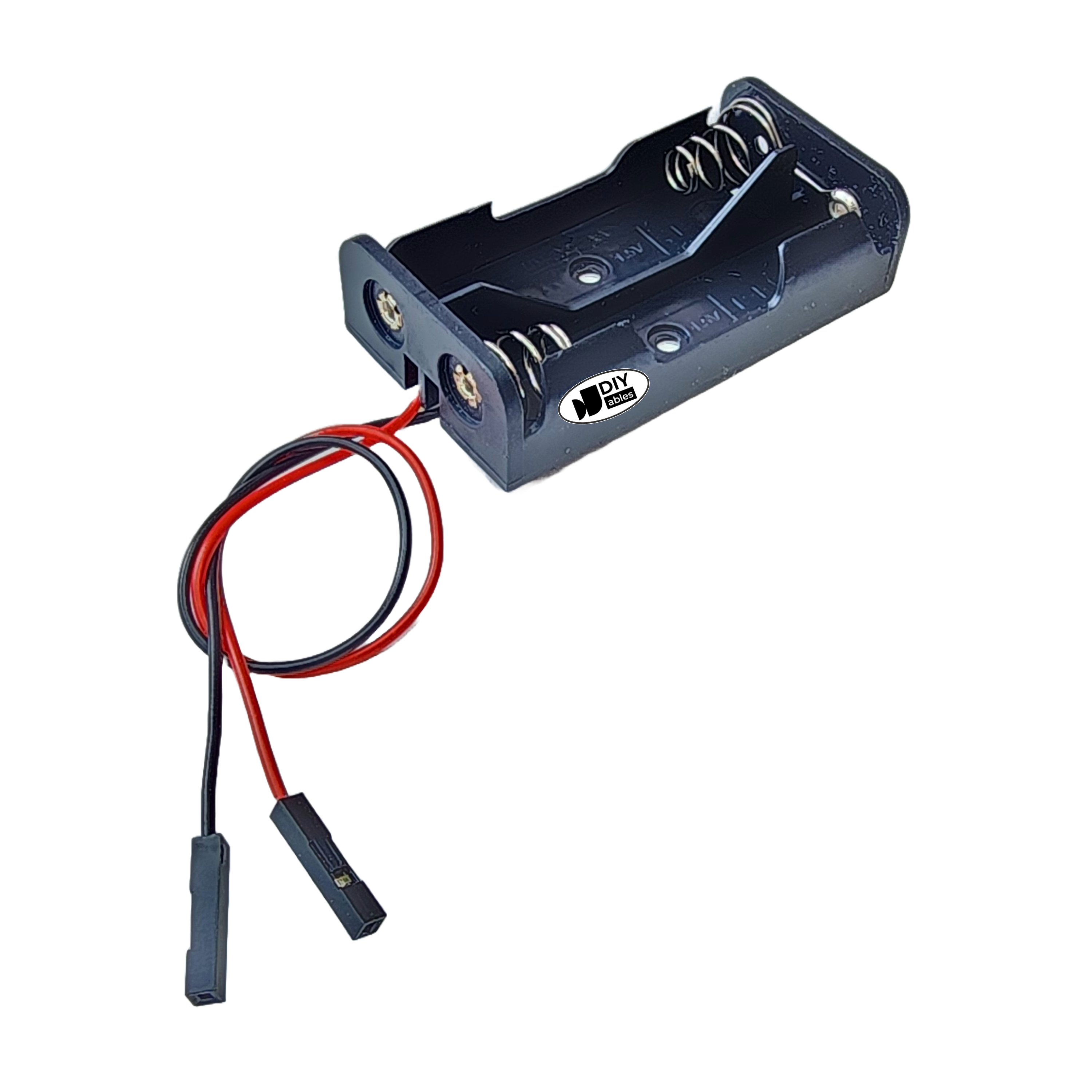 2 AA Battery Holder with Female Dupont Connector Cable