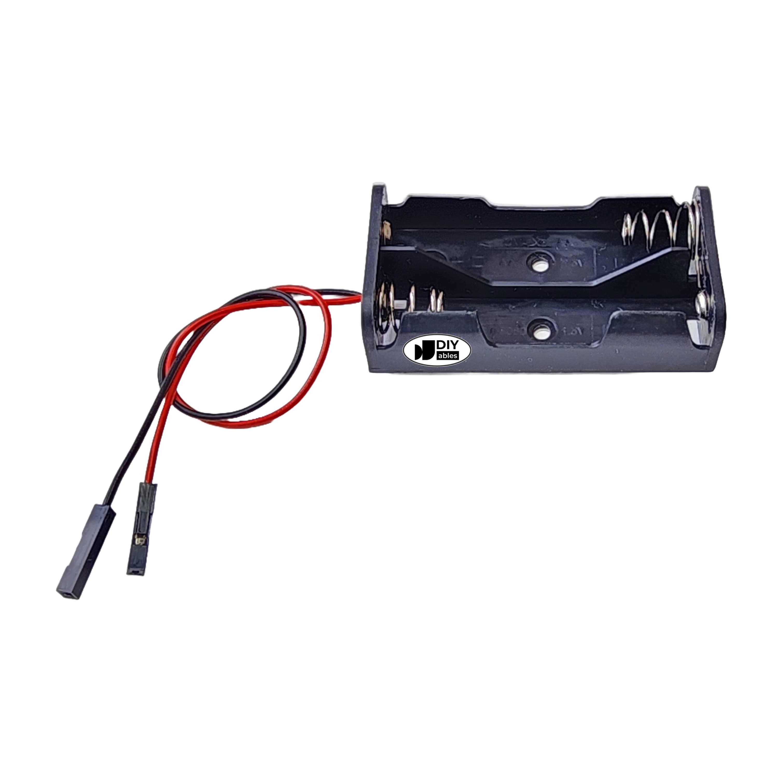 2 AA Battery Holder with Female Dupont Connector Cable