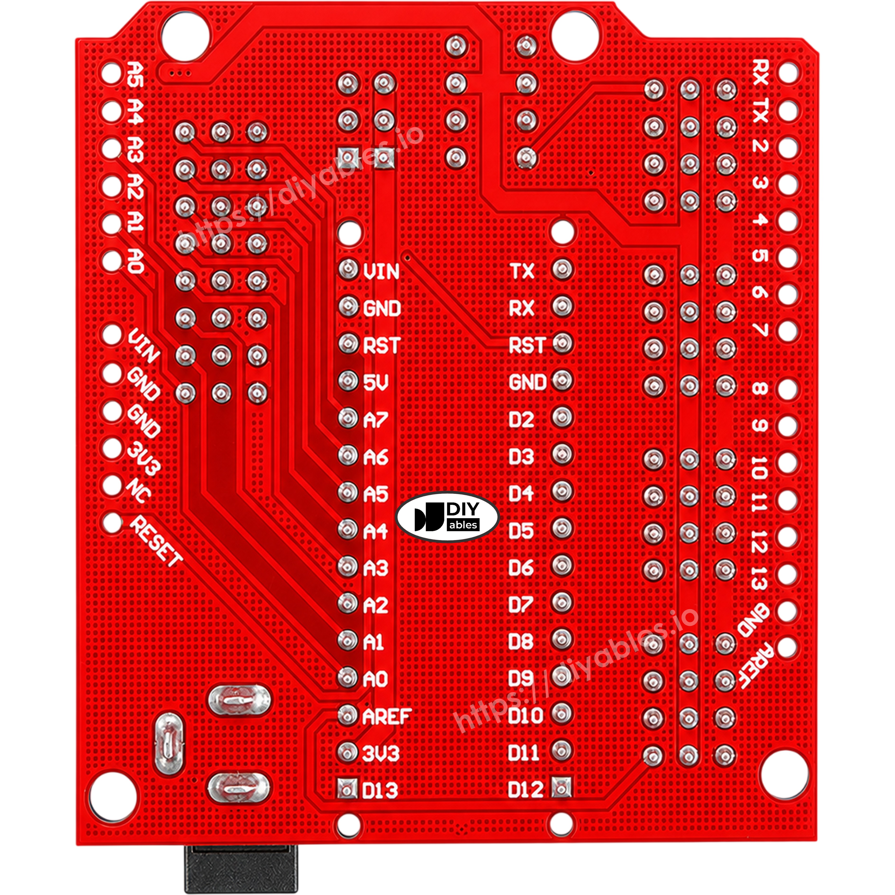 Arduino Nano installed on breakout expansion board for robotics and electronics projects