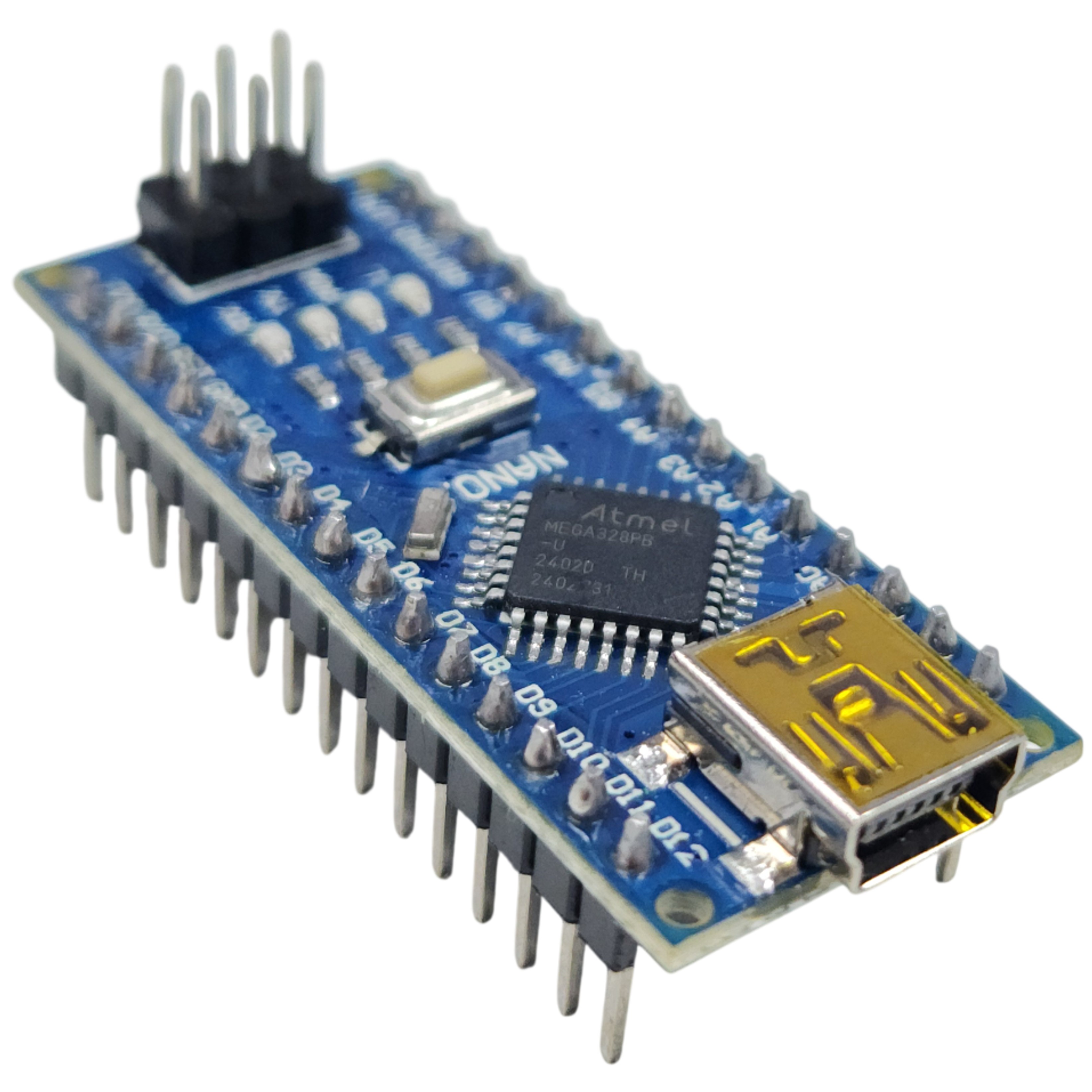 DIYables Compact V3.0 ATMEGA328P Development Board, Compatible with Arduino Nano, USB Mini