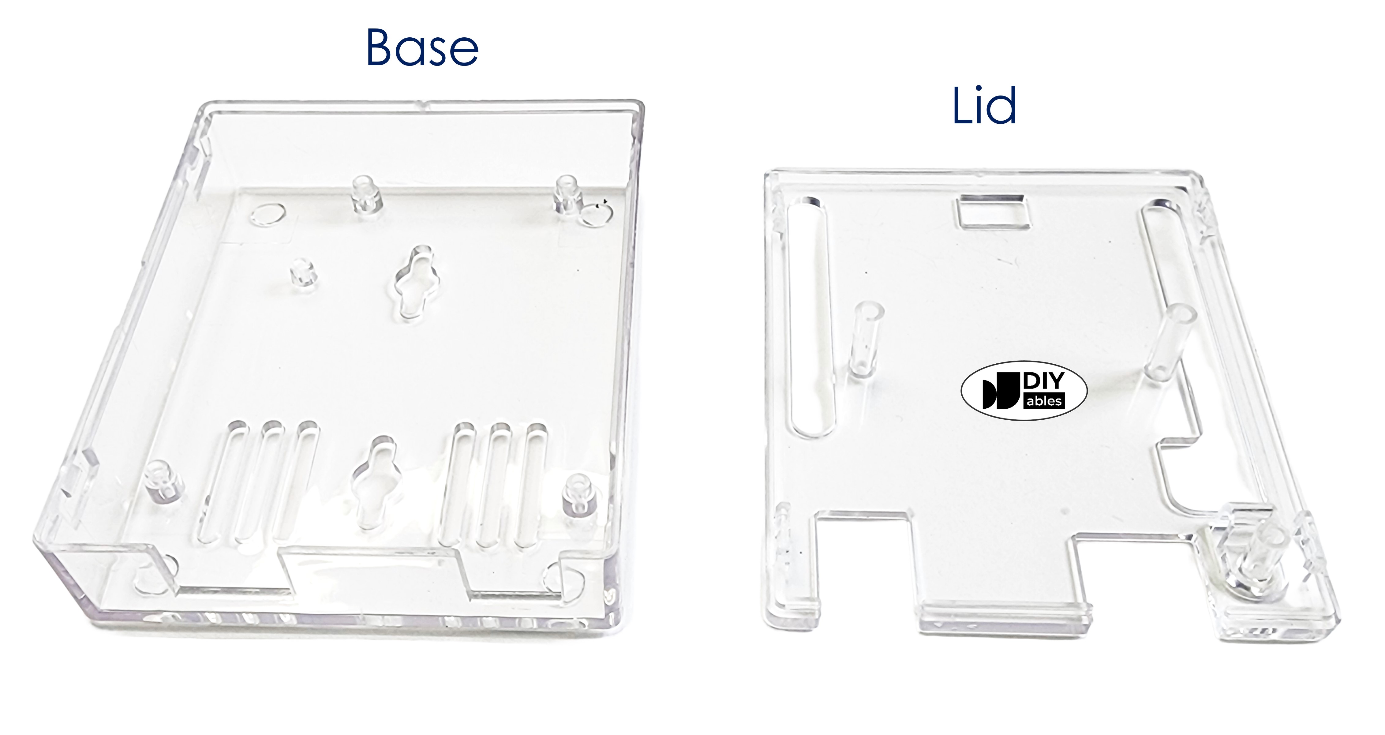 Enclosure for Arduino Uno R3, Arduino Uno R4 WiFi/Minima, Transparent