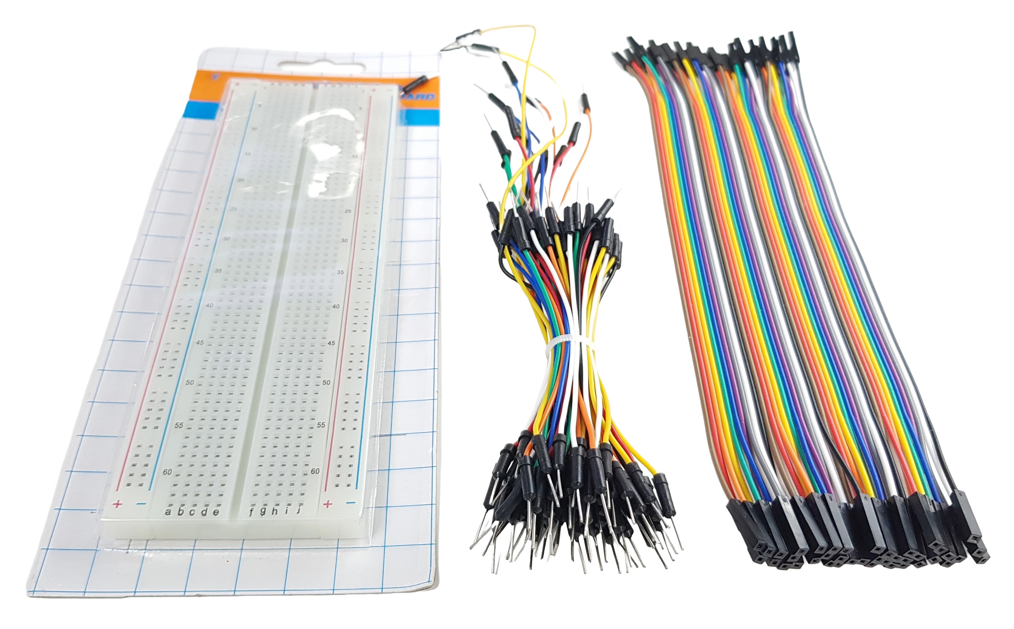 Breadboard and Jumper Wires for Arduino, ESP32, ESP8266, Raspberry Pi