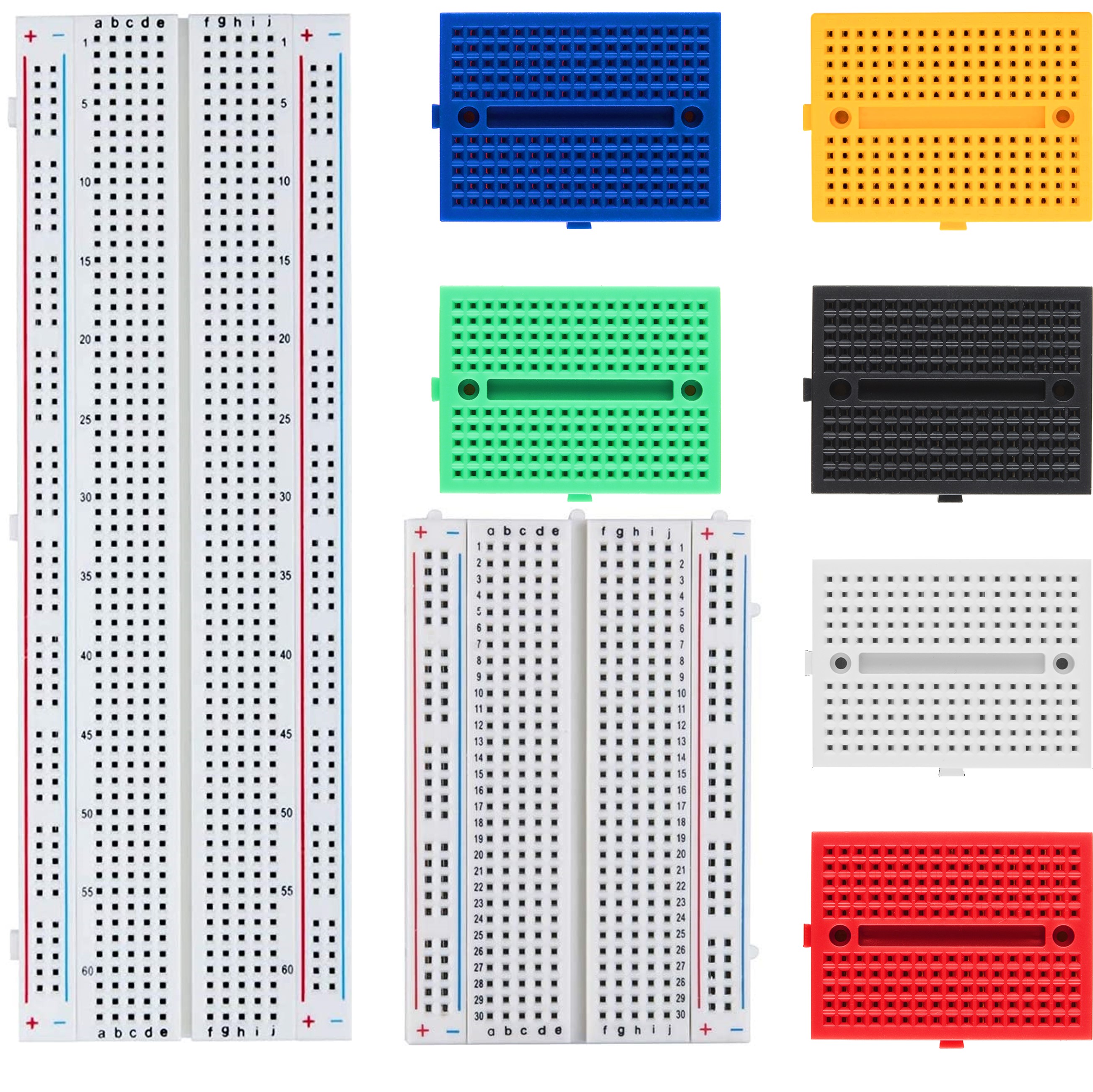 Solderable Breadboard PCB for Arduino, ESP8266, ESP32 Prototyping –  3.78″x2.2″ (96x56mm) 5-Pack – CircuitSetup