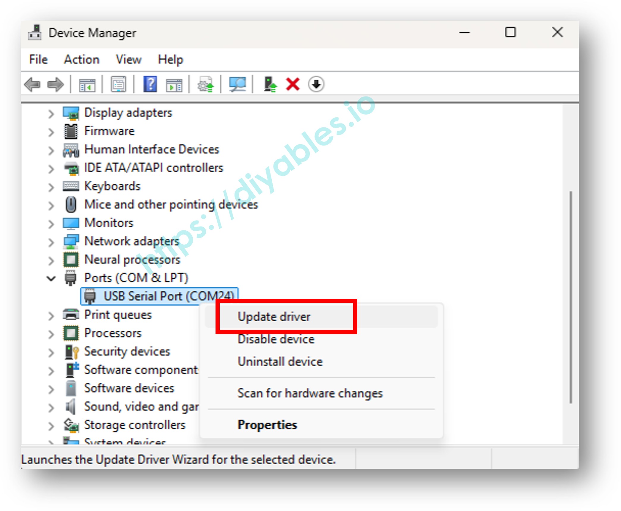 CH341 Development Board install driver