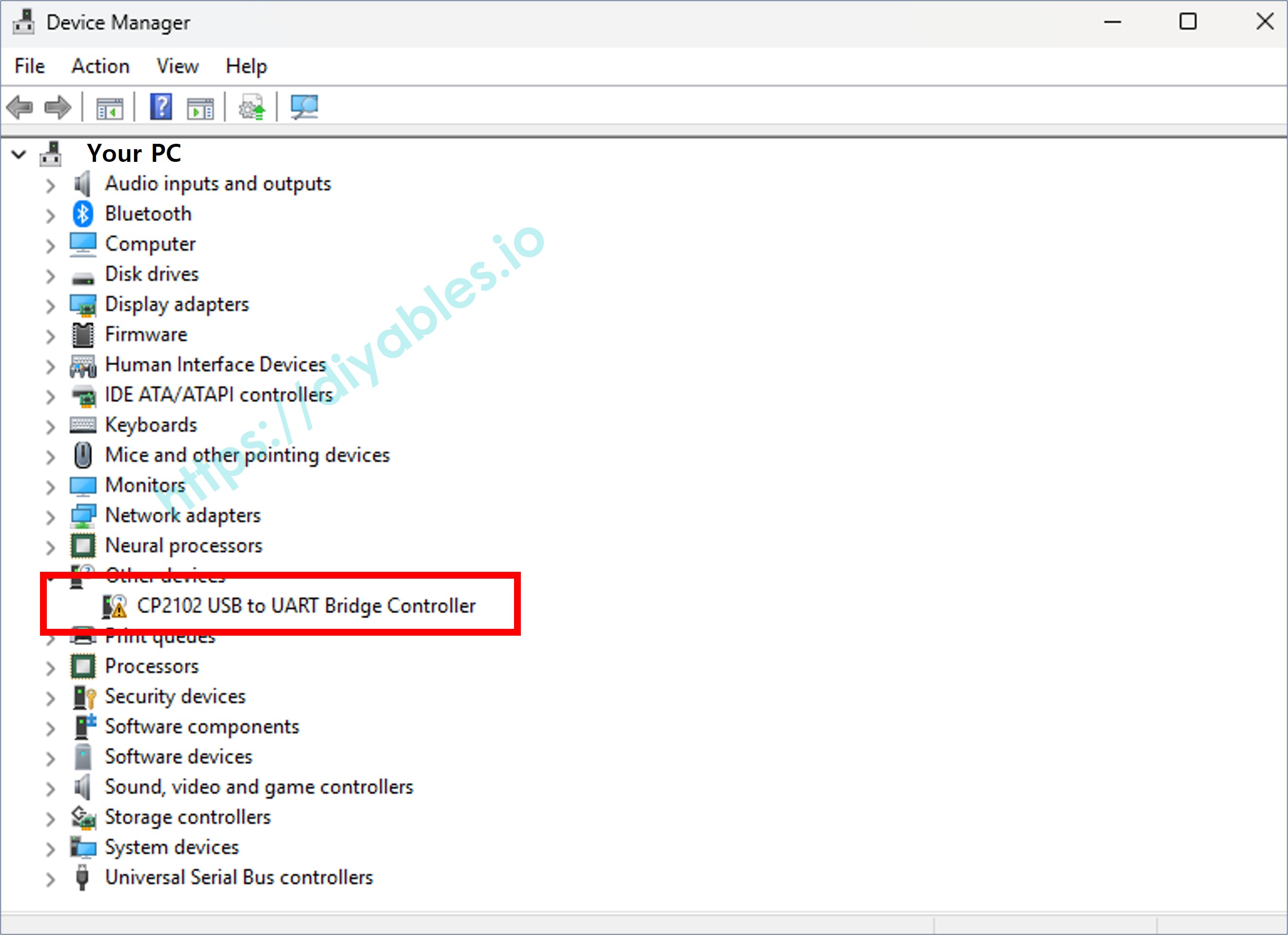 CP210x Development Board driver