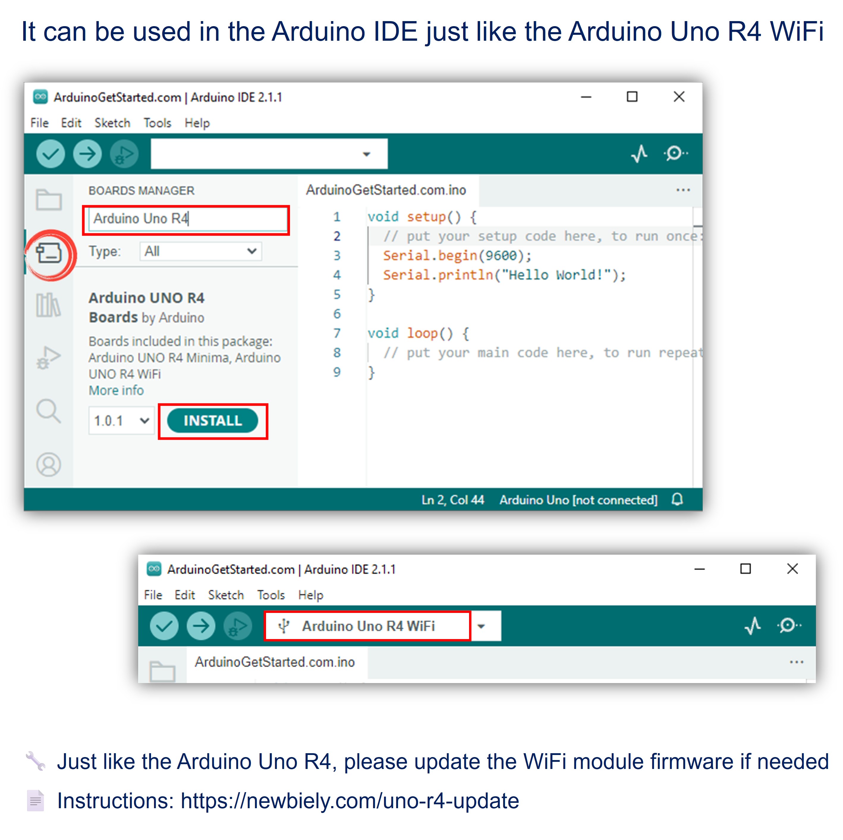 DIYables STEM V4 IoT Board Arduino IDE Board selection