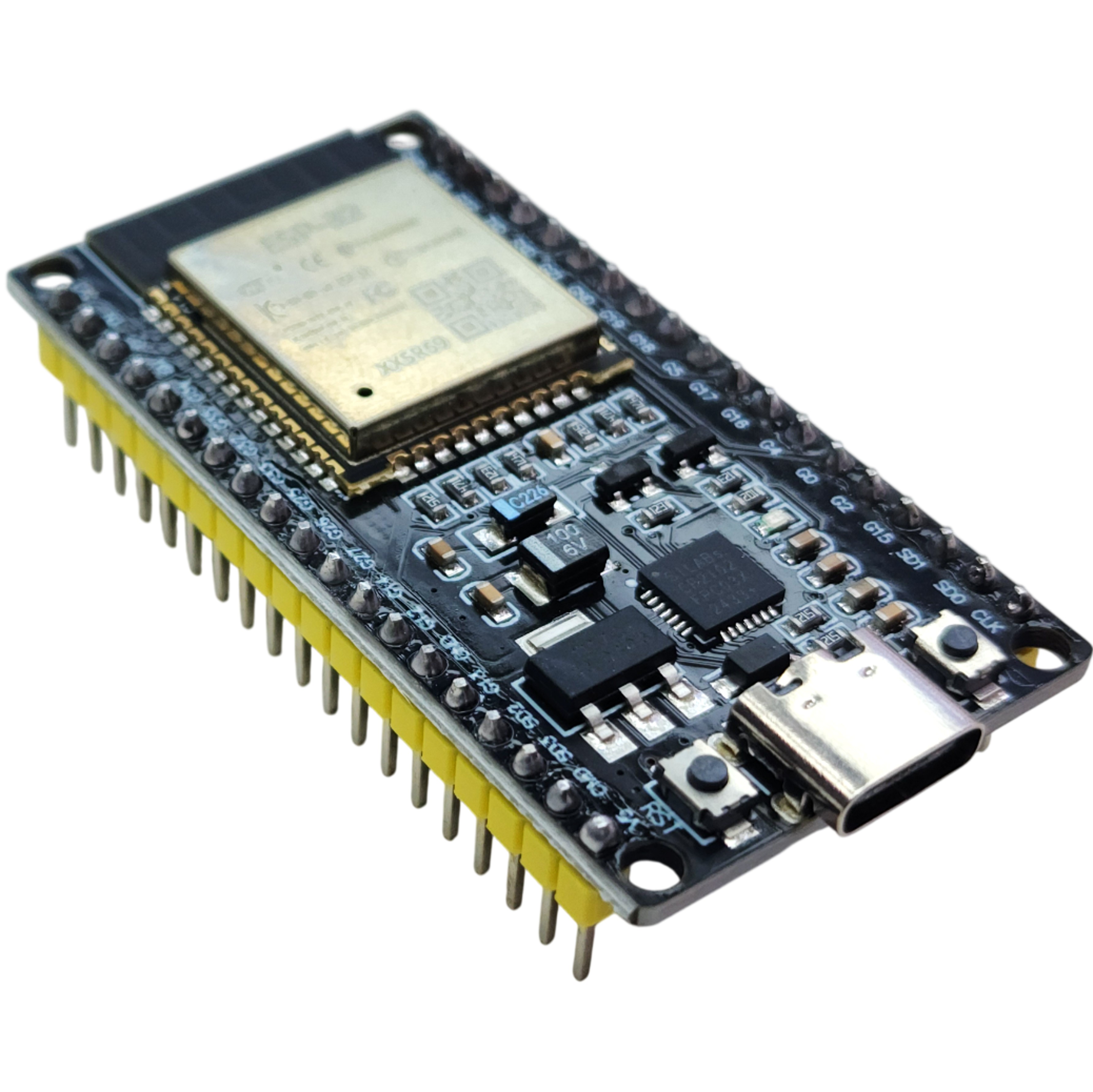 DIYables ESP32 Development Board 38 Pin Wide Version ESP-WROOM-32 with USB Type-C CP2102, Dual Core WiFi Bluetooth Microcontroller Compatible with Arduino IDE