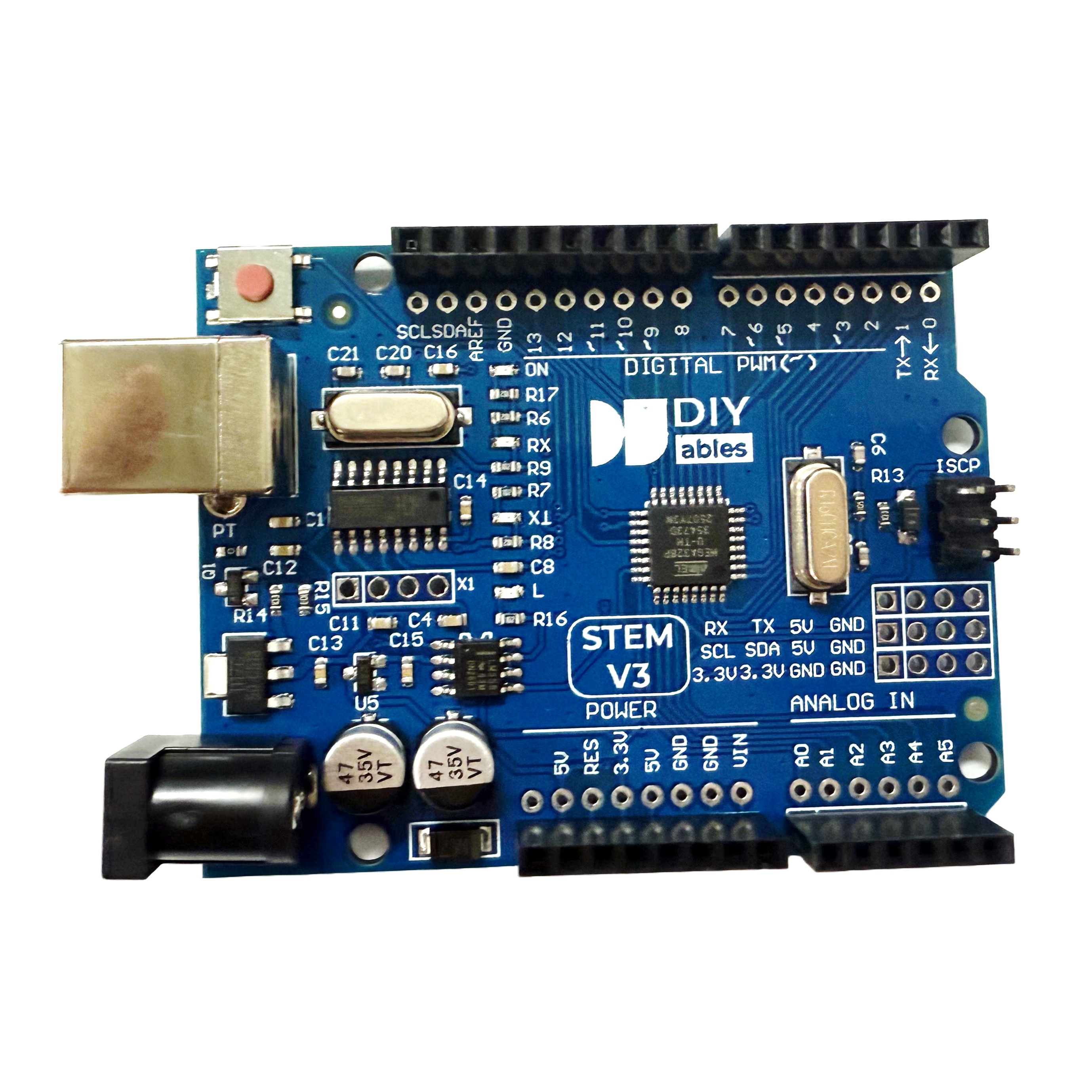 DIYables STEM V3, Fully Compatible with Arduino Uno R3