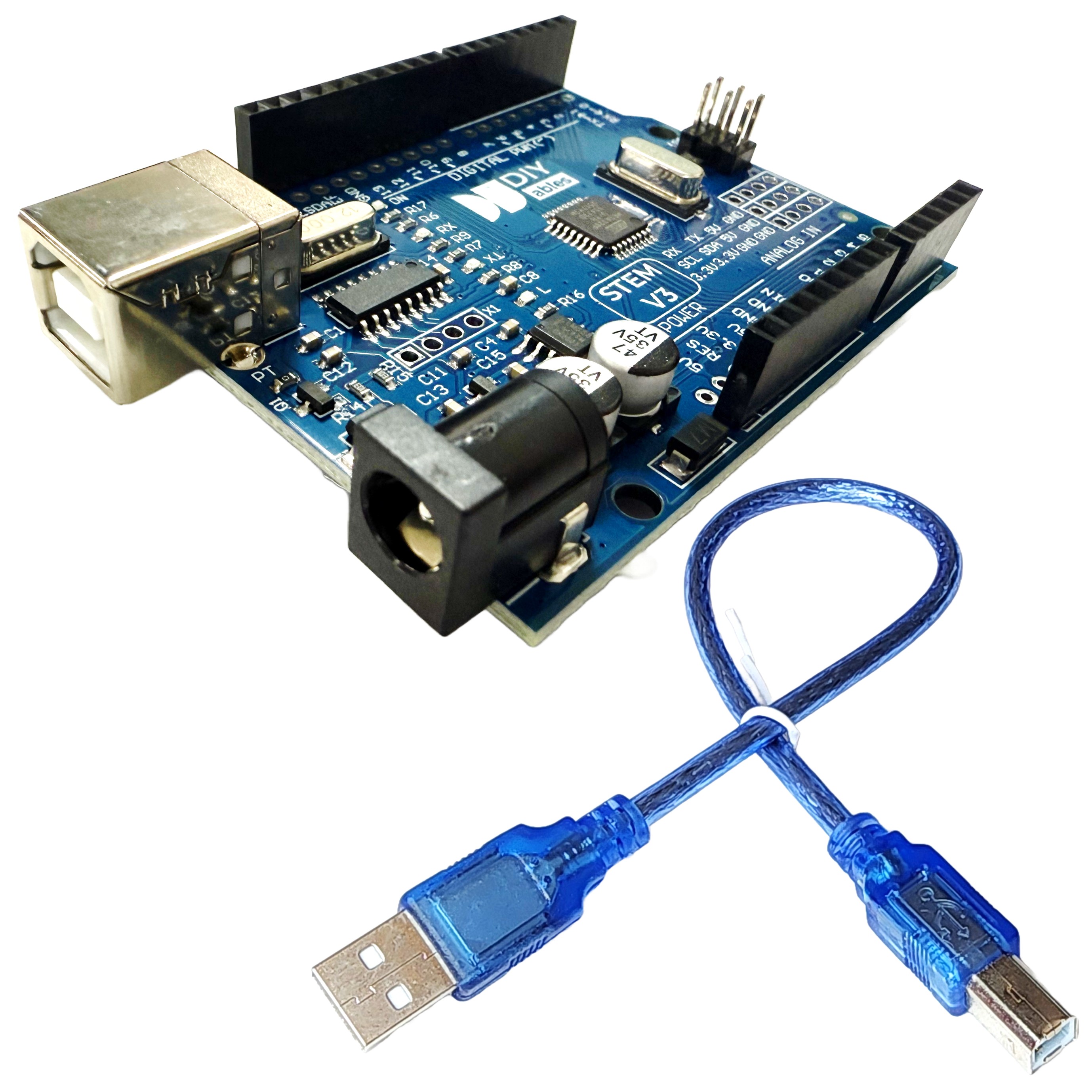 DIYables STEM V3, Fully Compatible with Arduino Uno R3