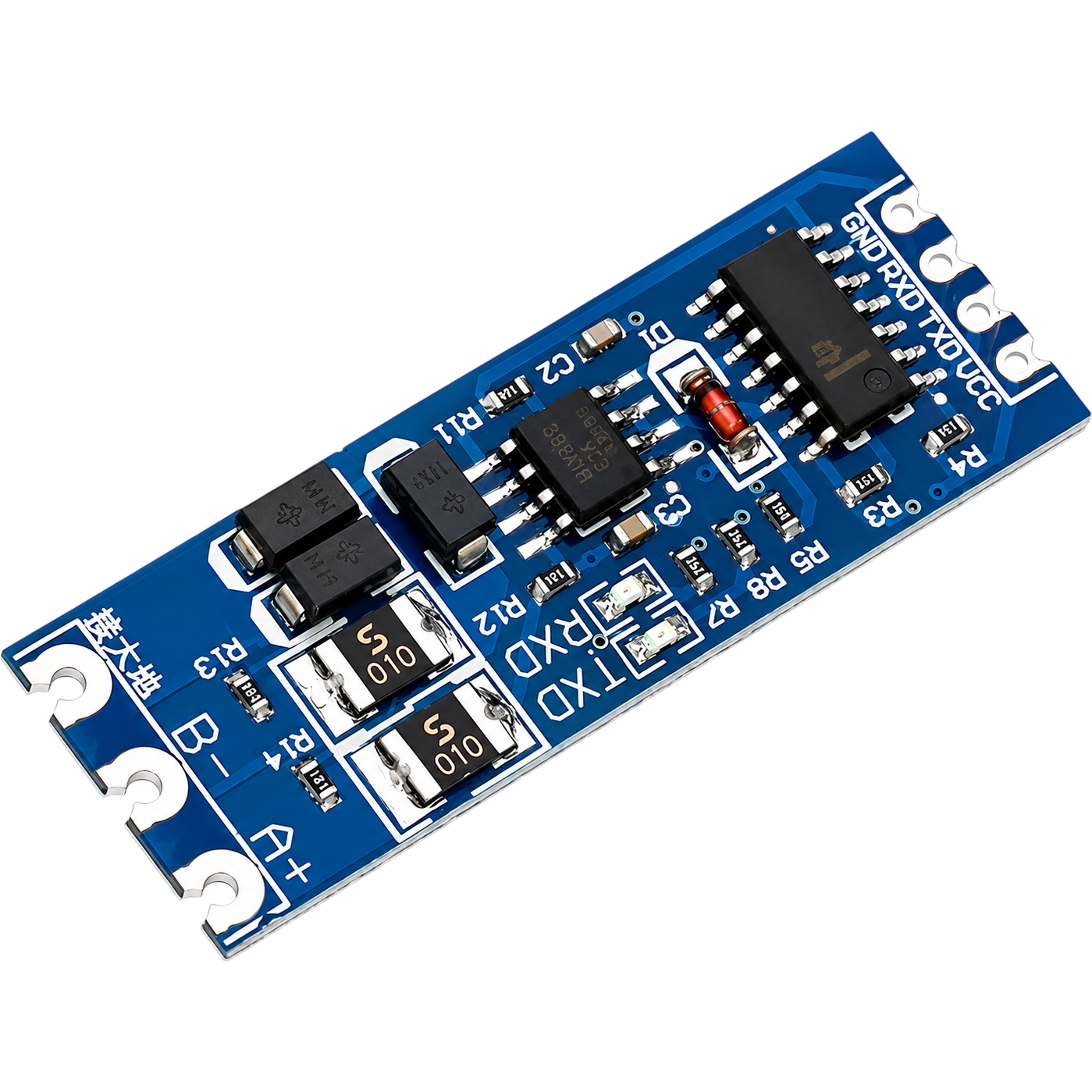 DIYables TTL to RS485 Converter Module Hardware Auto Flow Control 3.3V 5V Bidirectional UART RS485 Adapter 128 Devices for Arduino ESP32 Raspberry Pi, 5 Pack