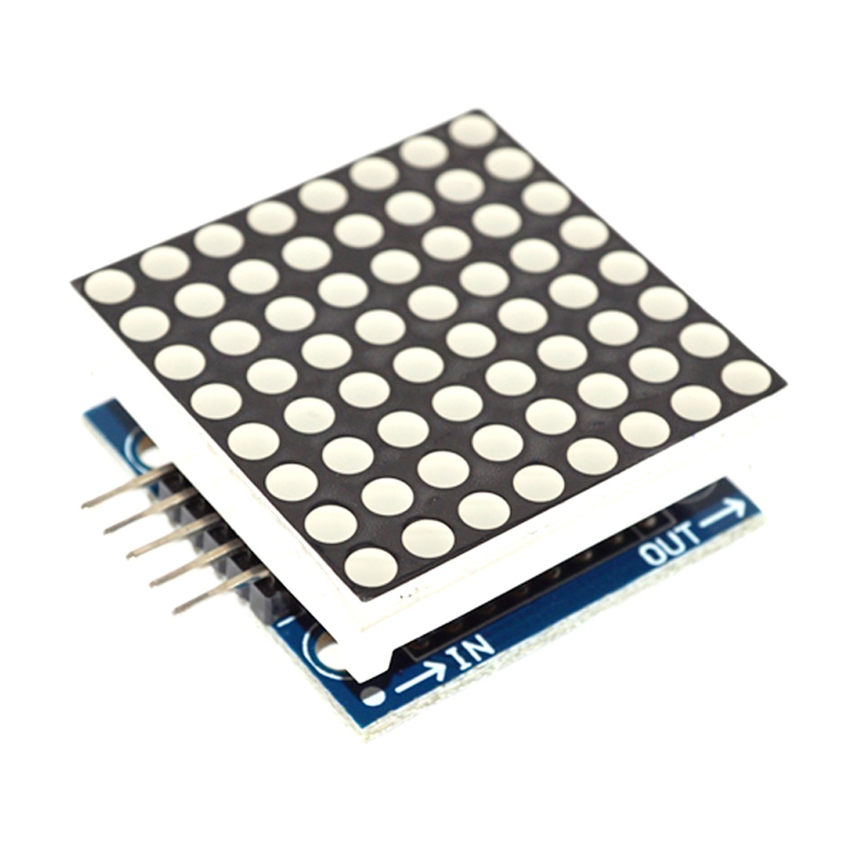 Dot Matrix Display FC16 8x8 LED for Arduino, ESP32, ESP8266, Raspberry Pi, 2 pieces