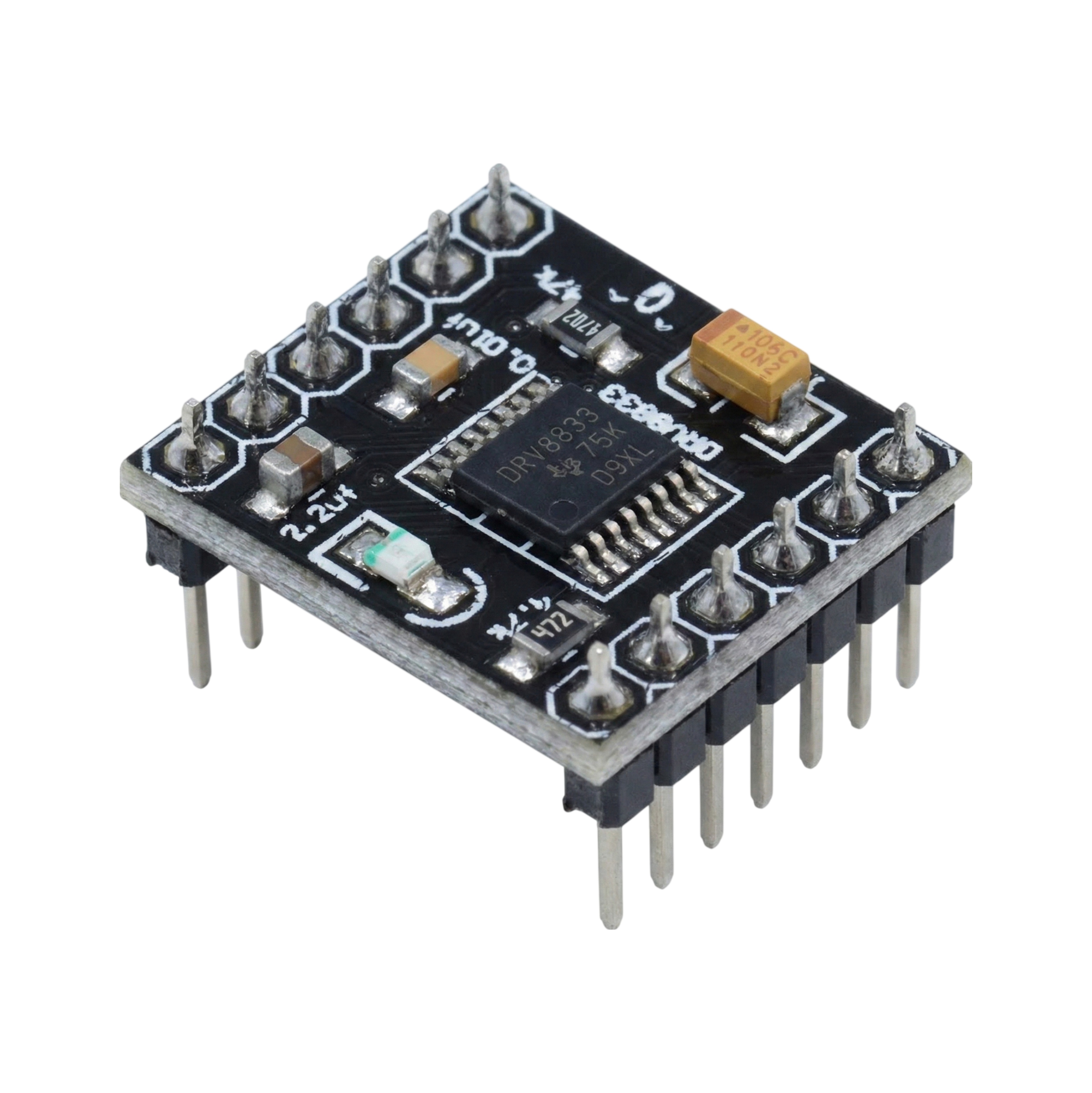 DRV8833 1.5A motor driver module with built-in safety protections