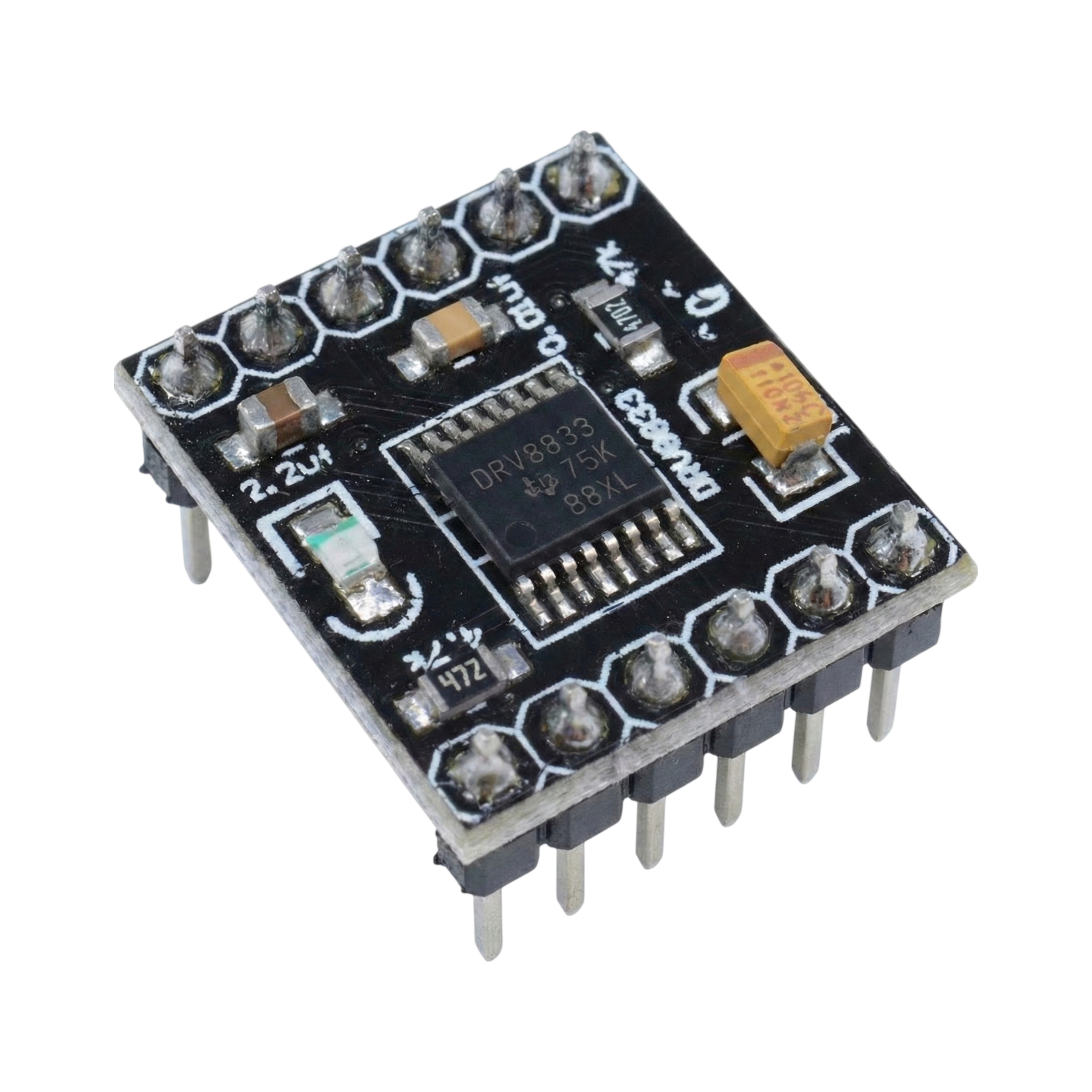 DRV8833 1.5A motor driver module with built-in safety protections
