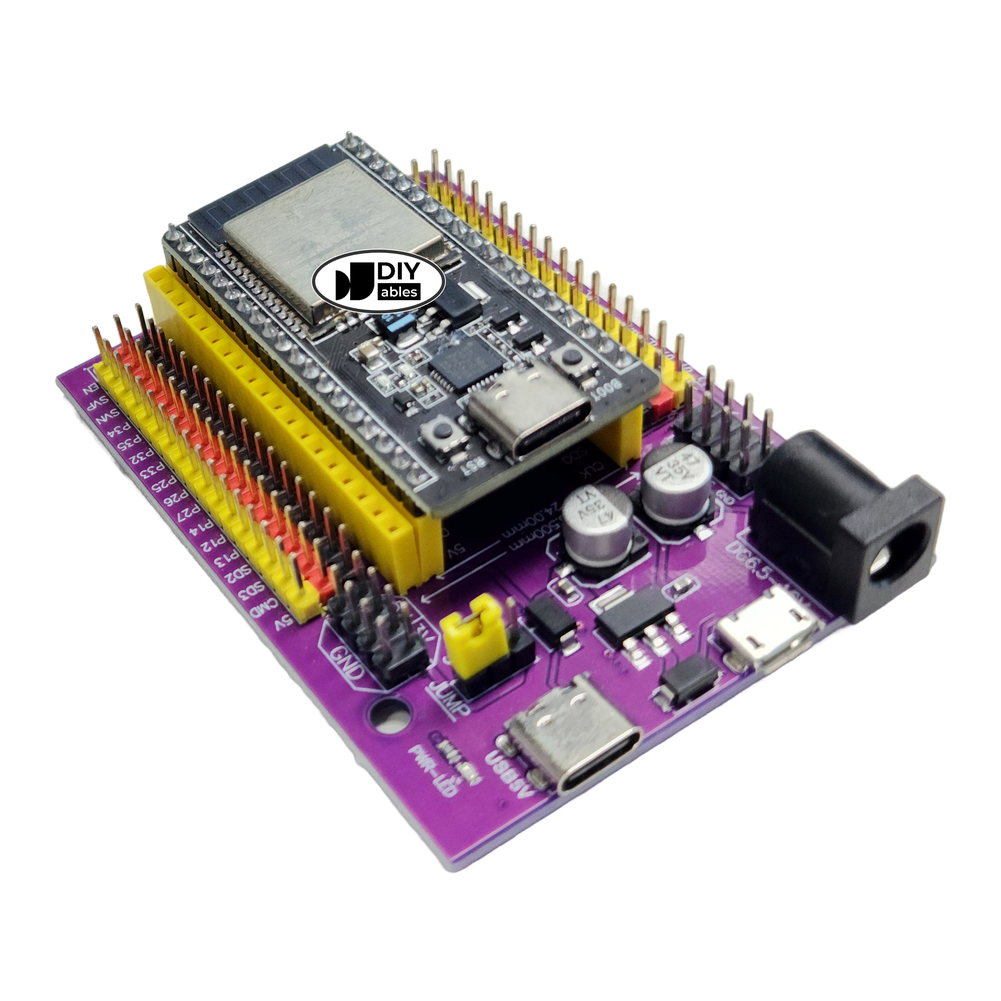 ESP32 Development Board with USB Type-C and CP2102 38-Pin Expansion Board