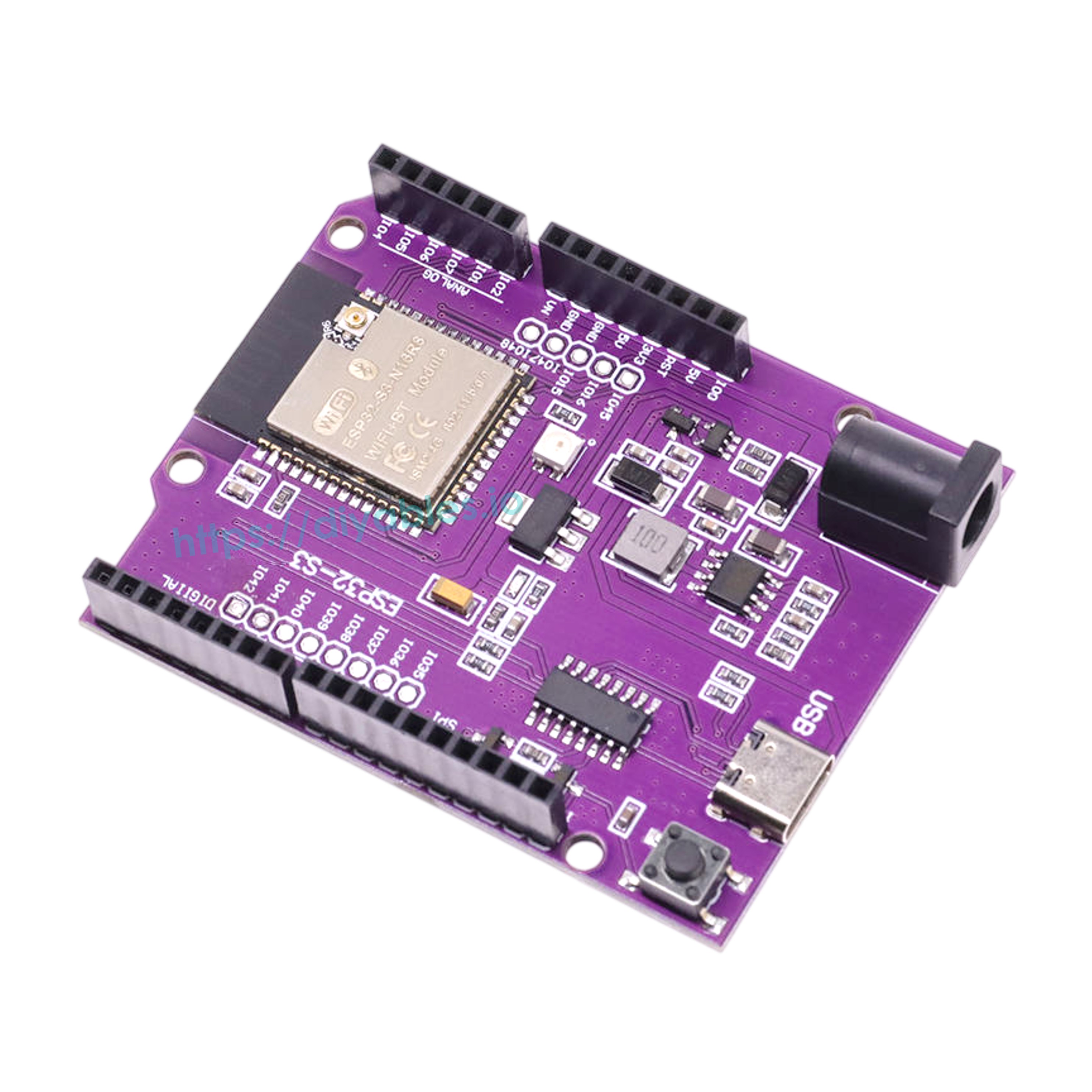 ESP32-S3-WROOM-1-N16R8 development board with UART SPI I2C interfaces for Arduino IoT projects