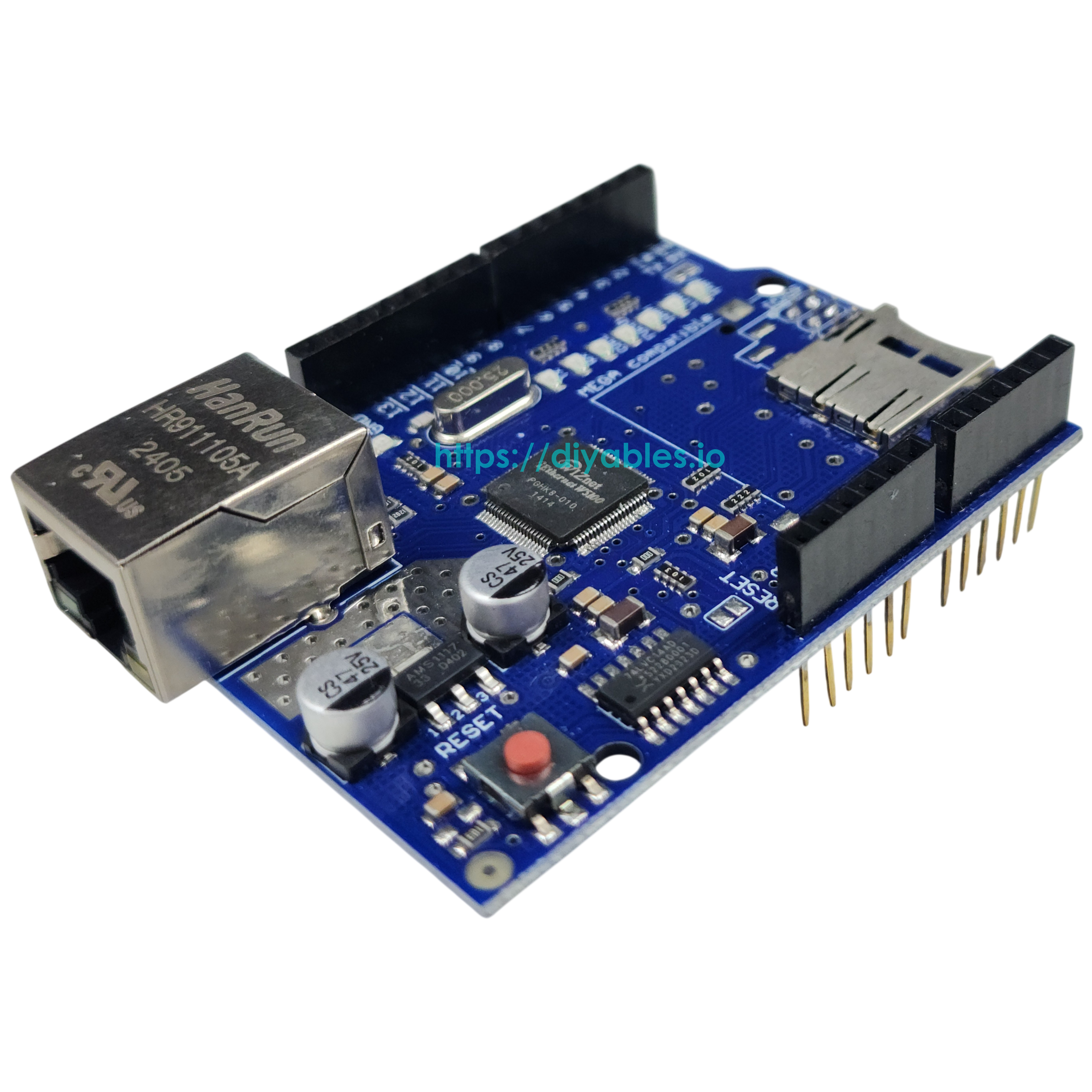 W5100 network interface shield for Arduino Mega 2560 wired internet