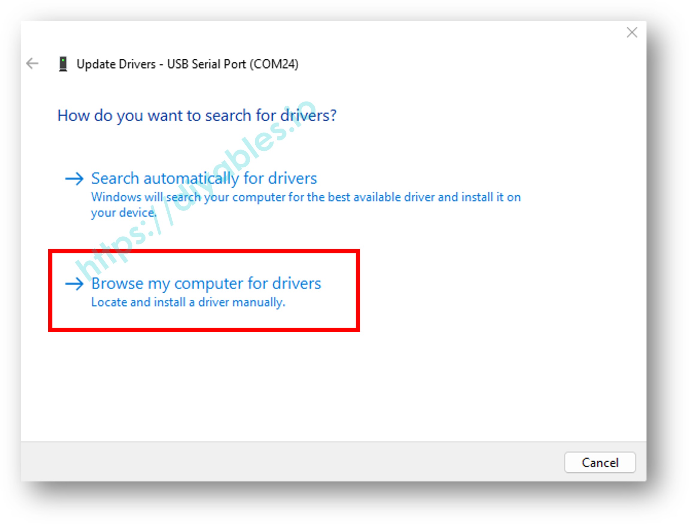FT232 Board Arduino IDE driver