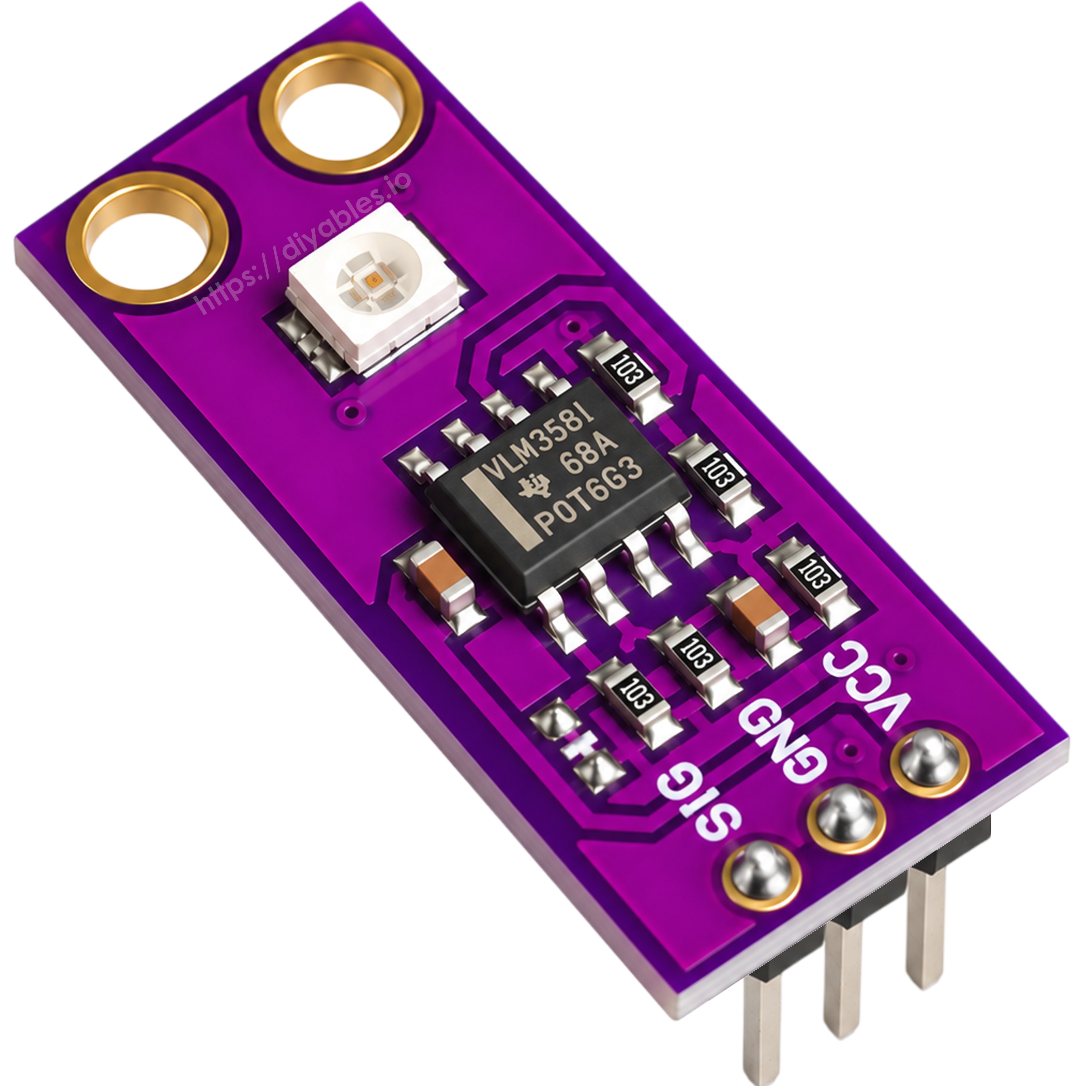 GUVA-S12SD UV Sensor Module 240-370nm 130 Degree, Presoldered