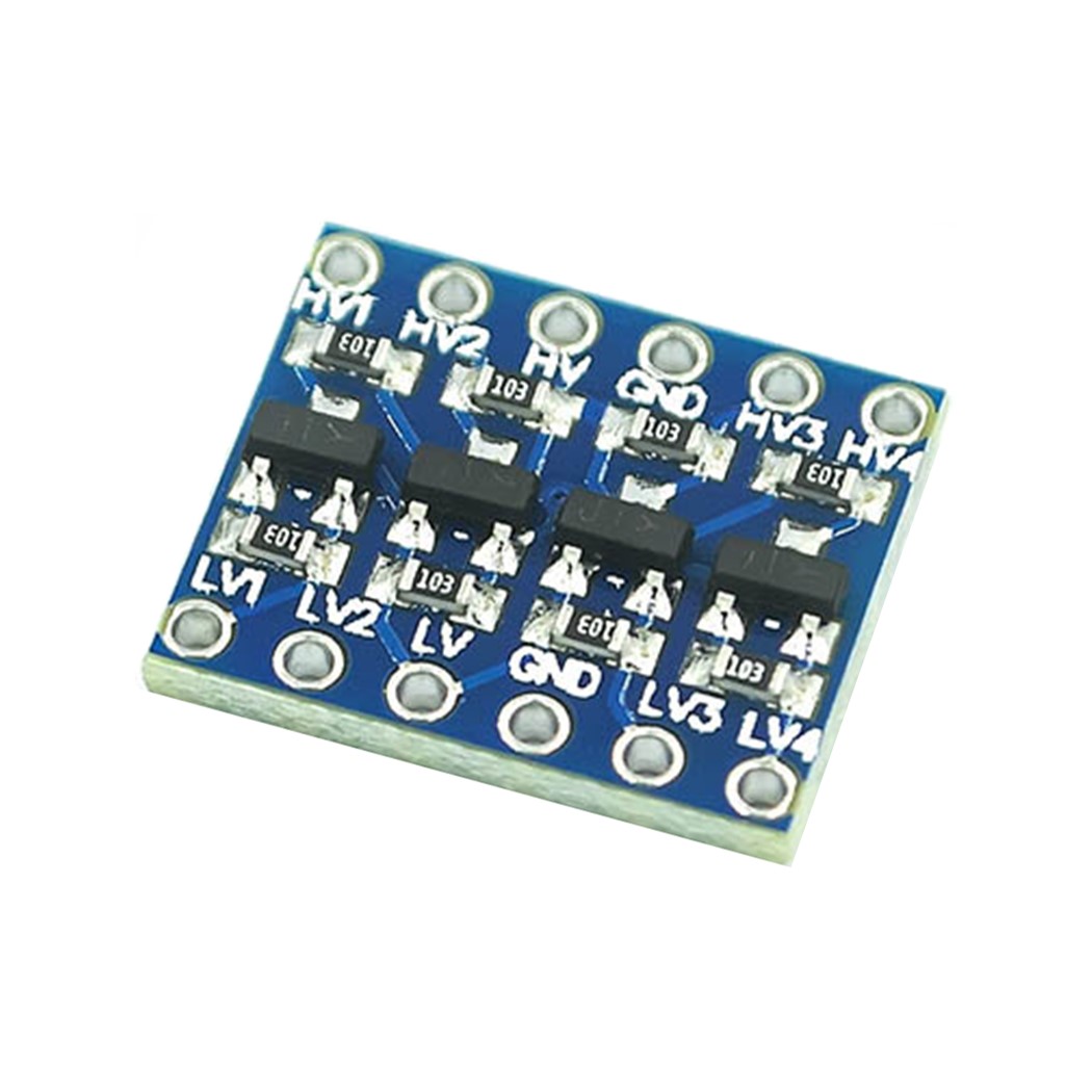 4-Channel IIC I2C Level Converter Module, 5V to 3.3V Bi-Directional Logic Shifter for Arduino, Raspberry Pi, ESP8266, ESP32