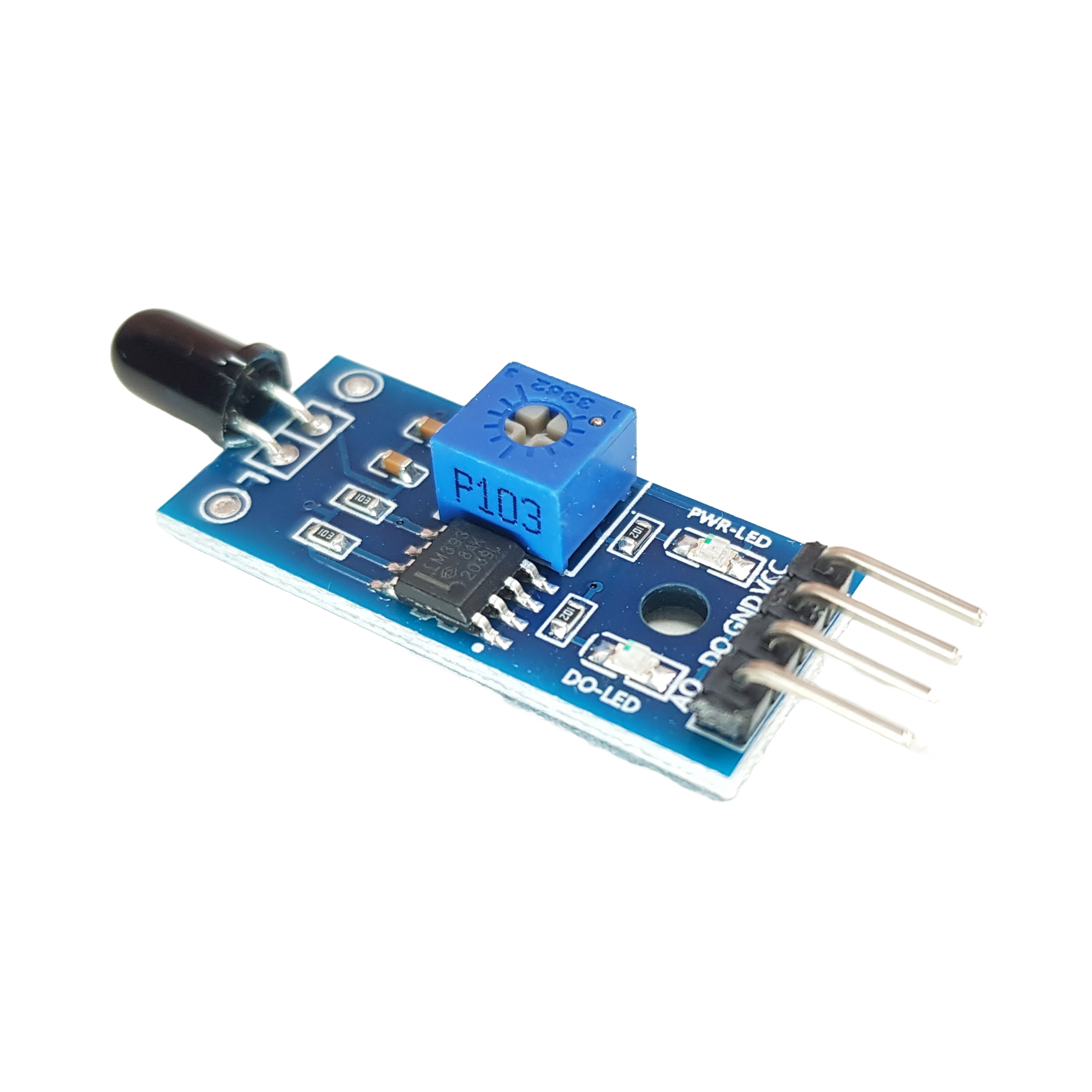 Infrared Fire Sensor for Arduino, ESP32, ESP8266, Raspberry Pi, 5 pieces
