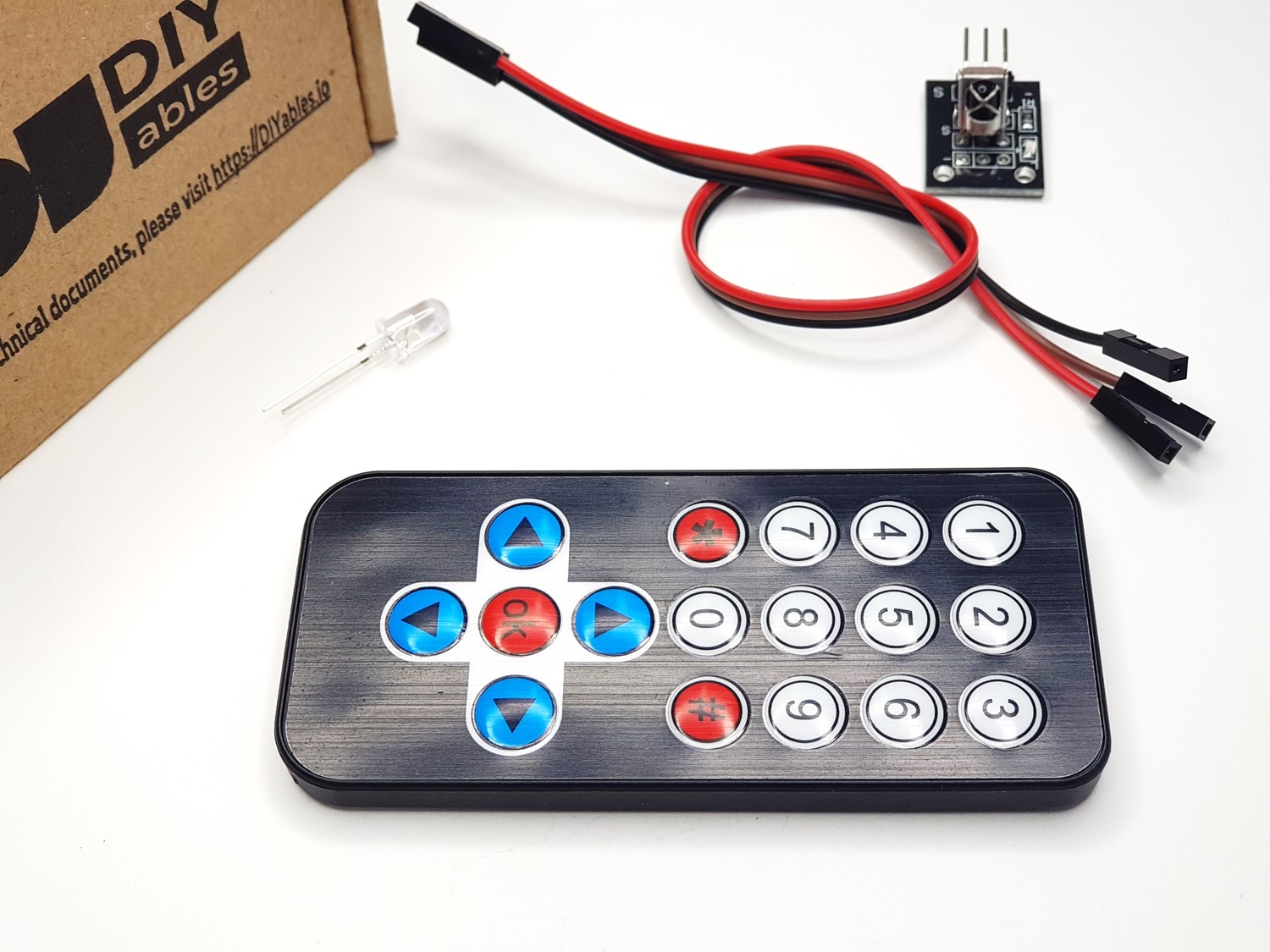 Infrared IR Remote Control Kit with 17-key Controller and Receiver