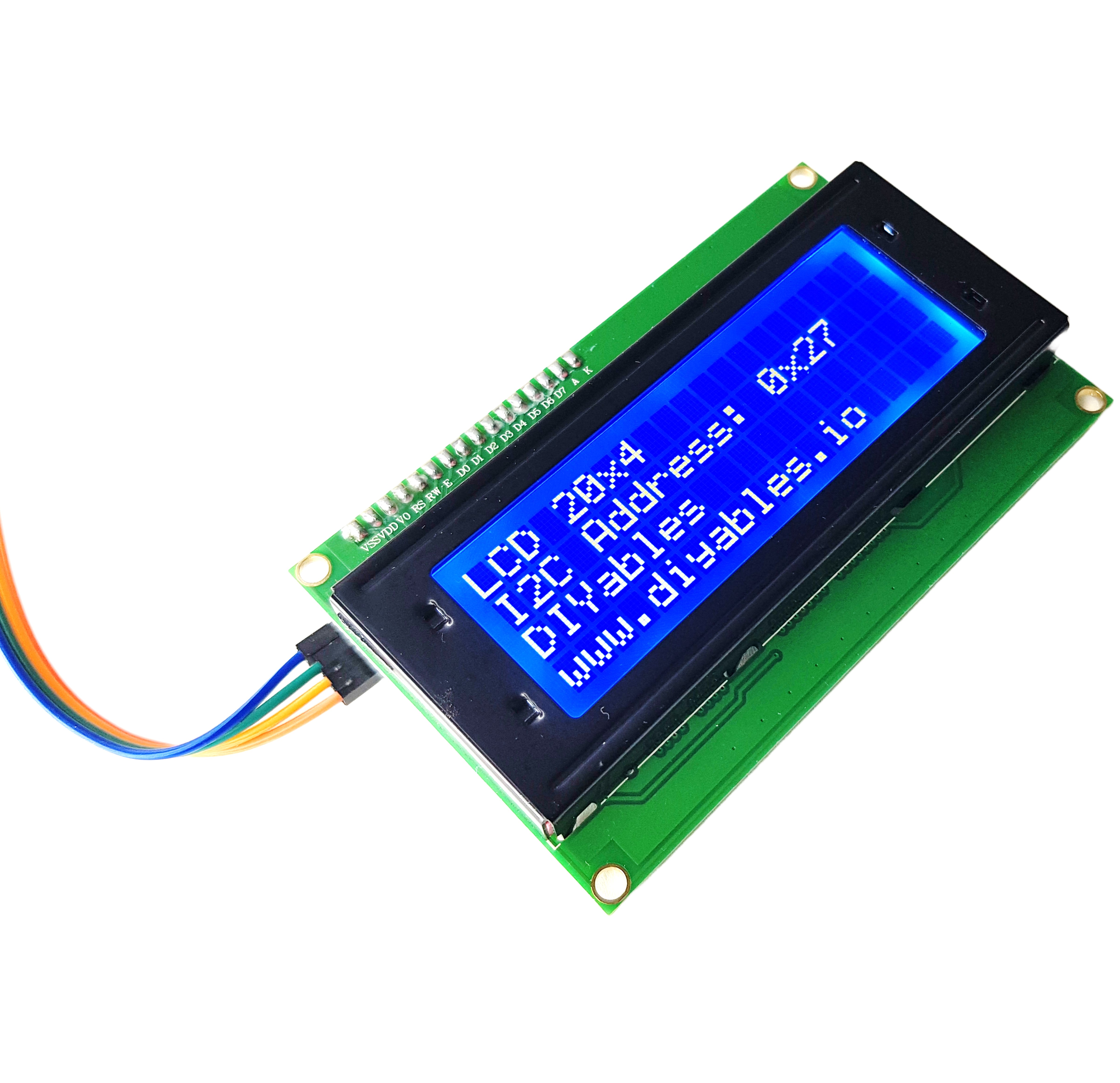 LCD 20x4 Display I2C Interface for Arduino, ESP32, ESP8266, Raspberry Pi