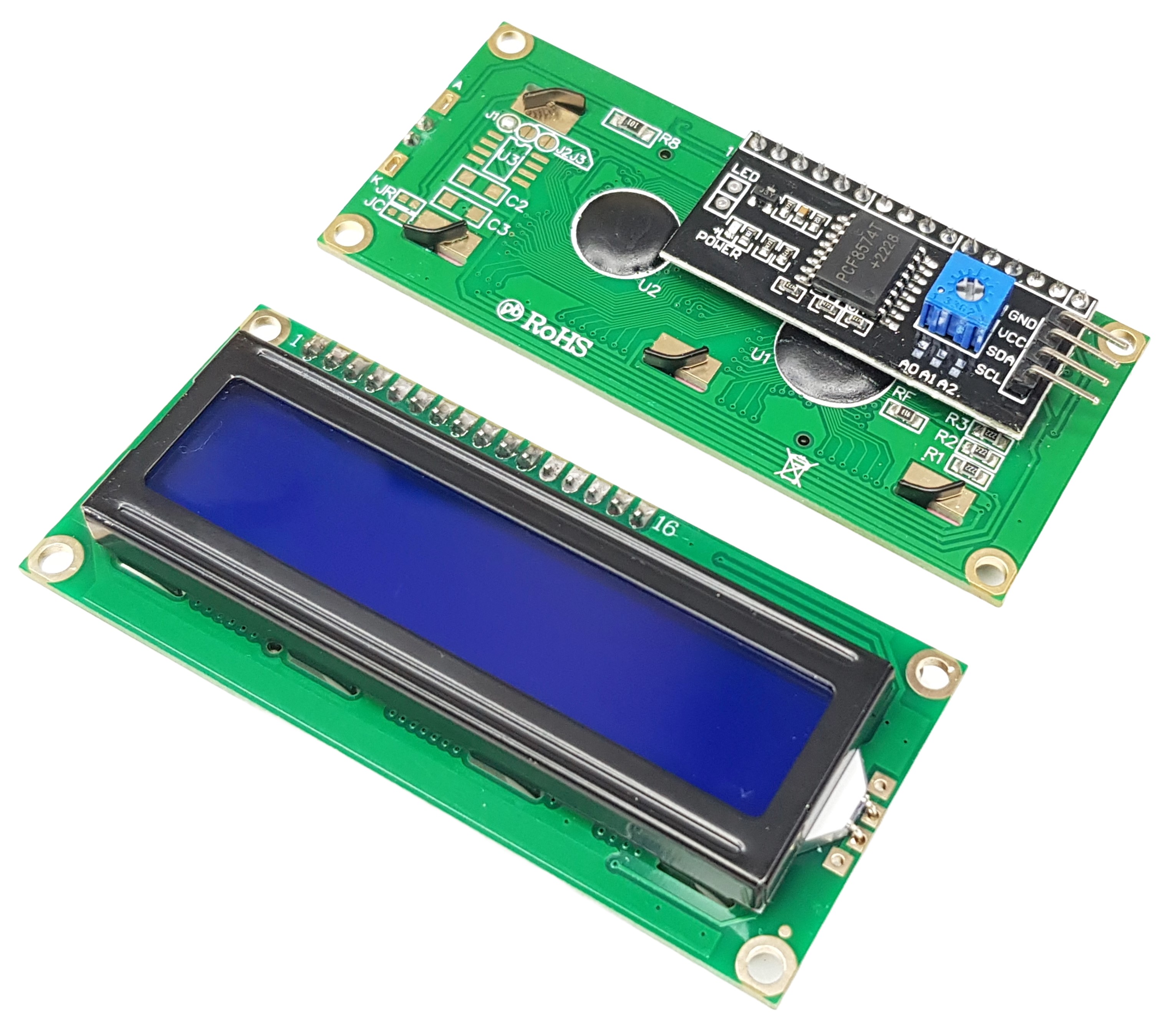 LCD I2C 16x2 Blue Background for Arduino, ESP32, ESP8266, Raspberry Pi