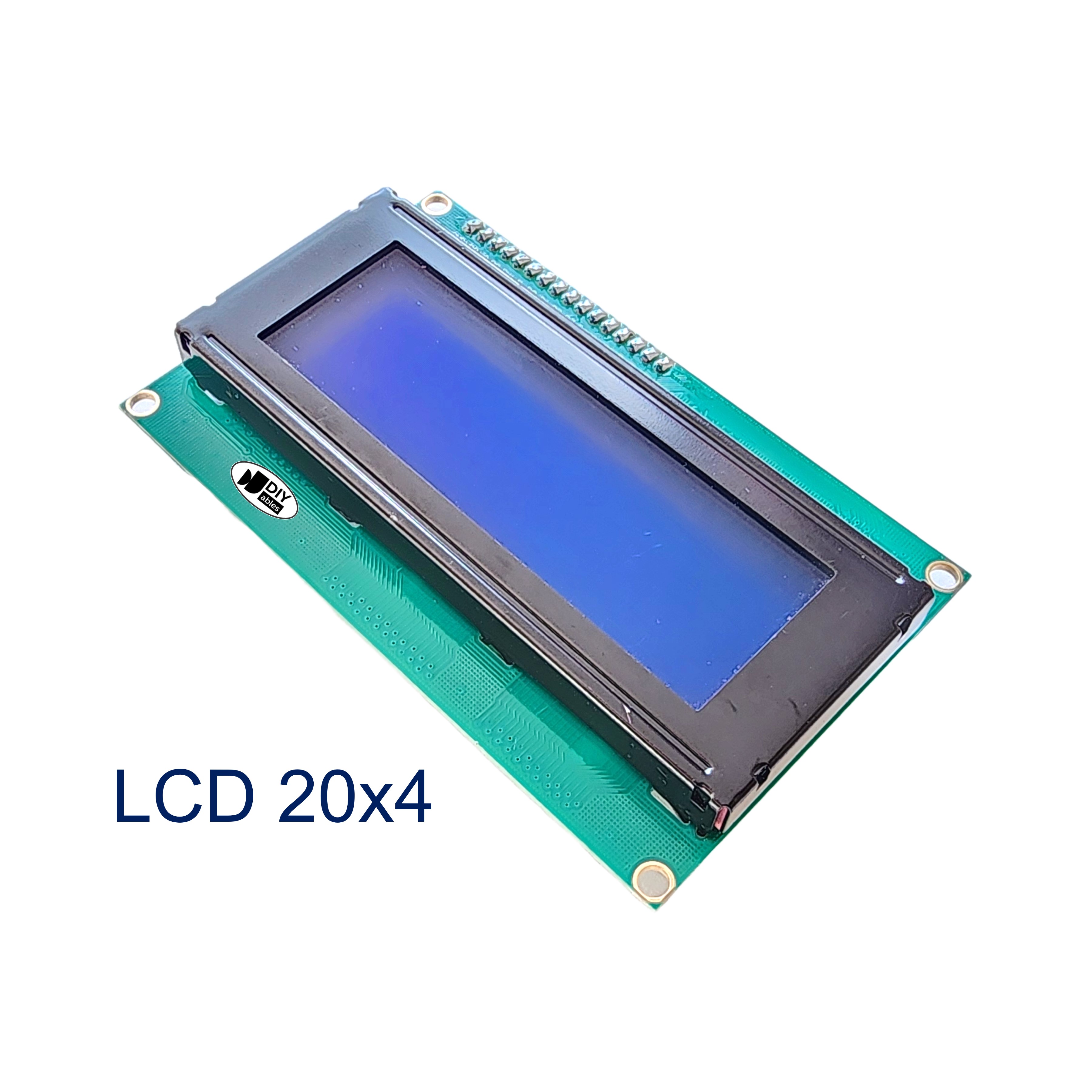 LCD 2004 I2C 20x4 Display, Blue Backlight for Arduino, ESP32, ESP8266, Raspberry Pi