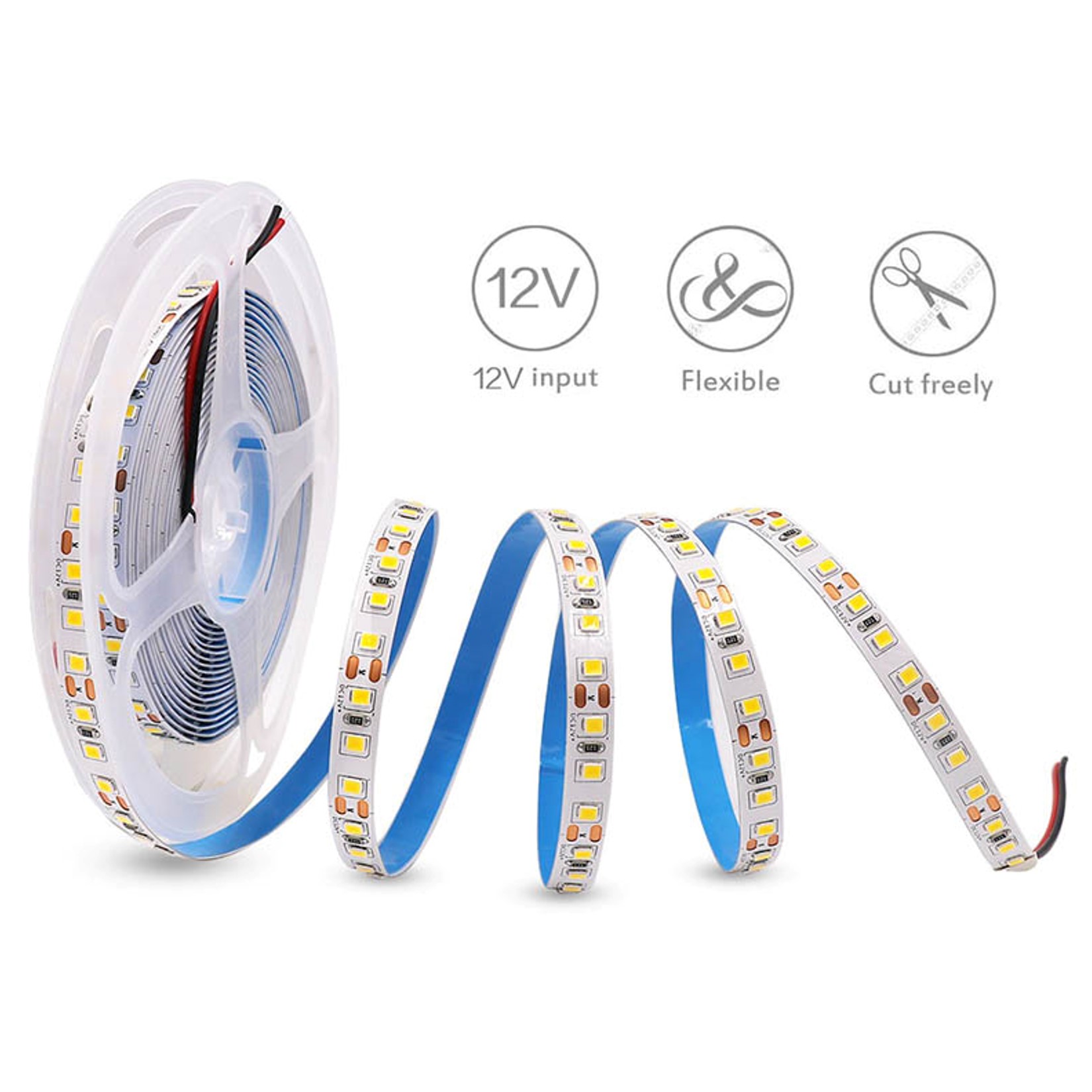 LED Strip Light 12V, Warm White