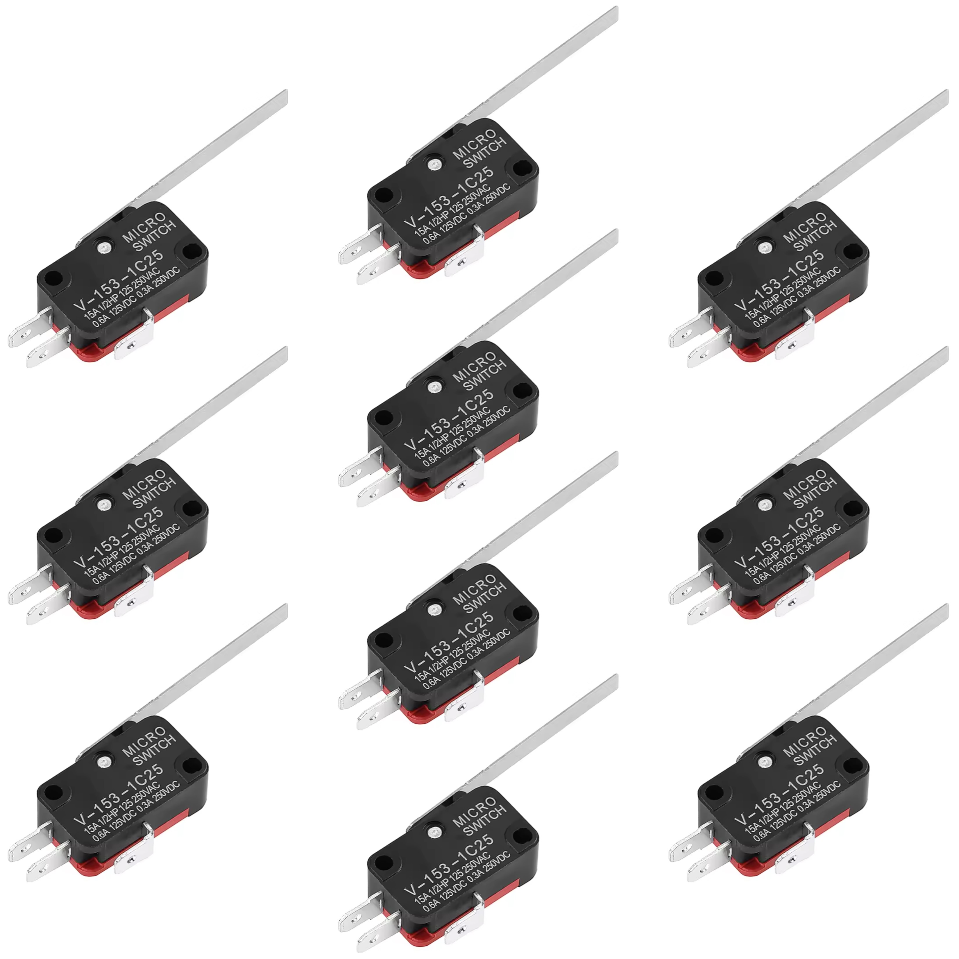 Limit Switch V-153-1C25 SPDT Switch for Arduino, ESP32, ESP8266, Raspberry Pi