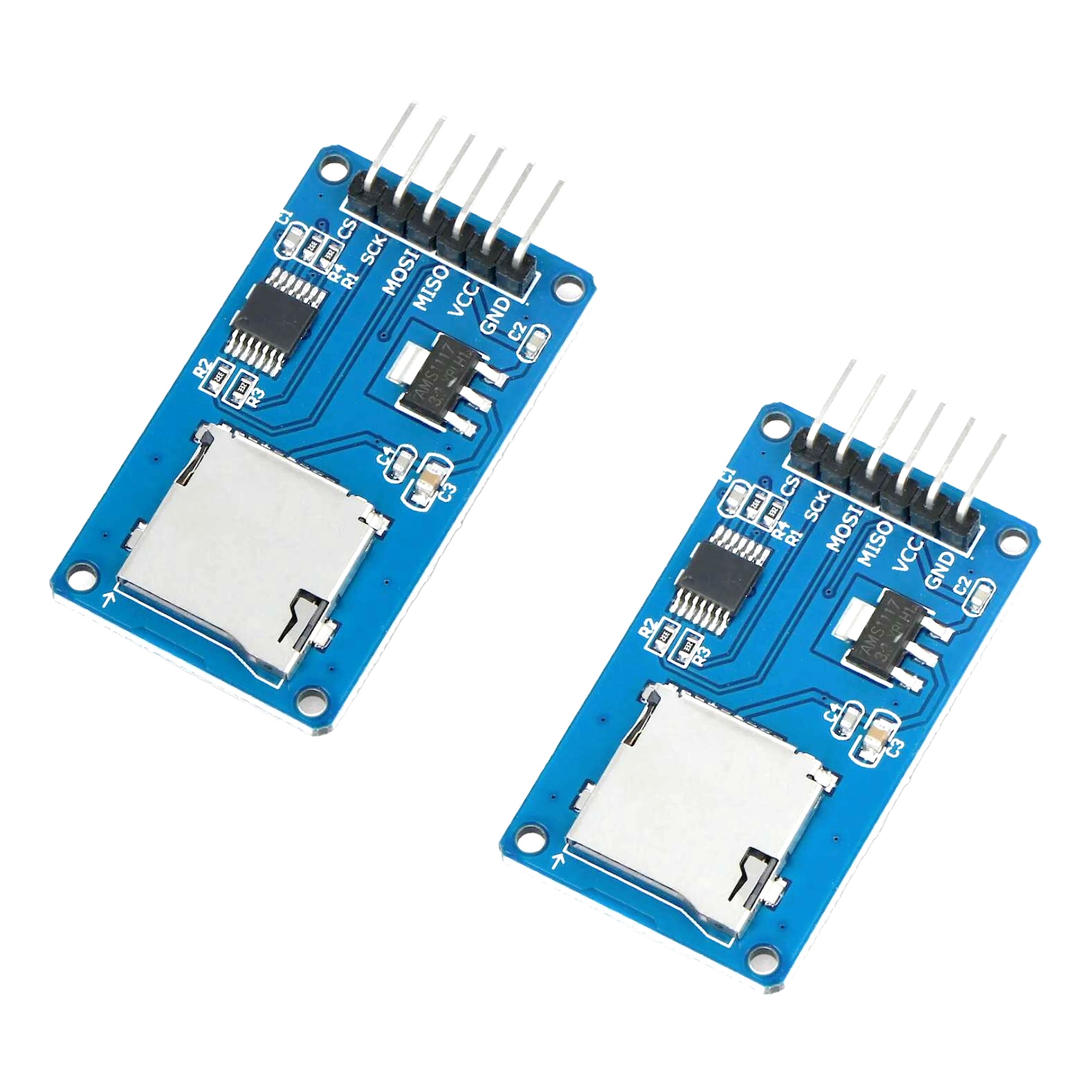 Micro SD Card Adapter Module Reader for Arduino, ESP32, ESP8266, Raspberry Pi, 2 pieces