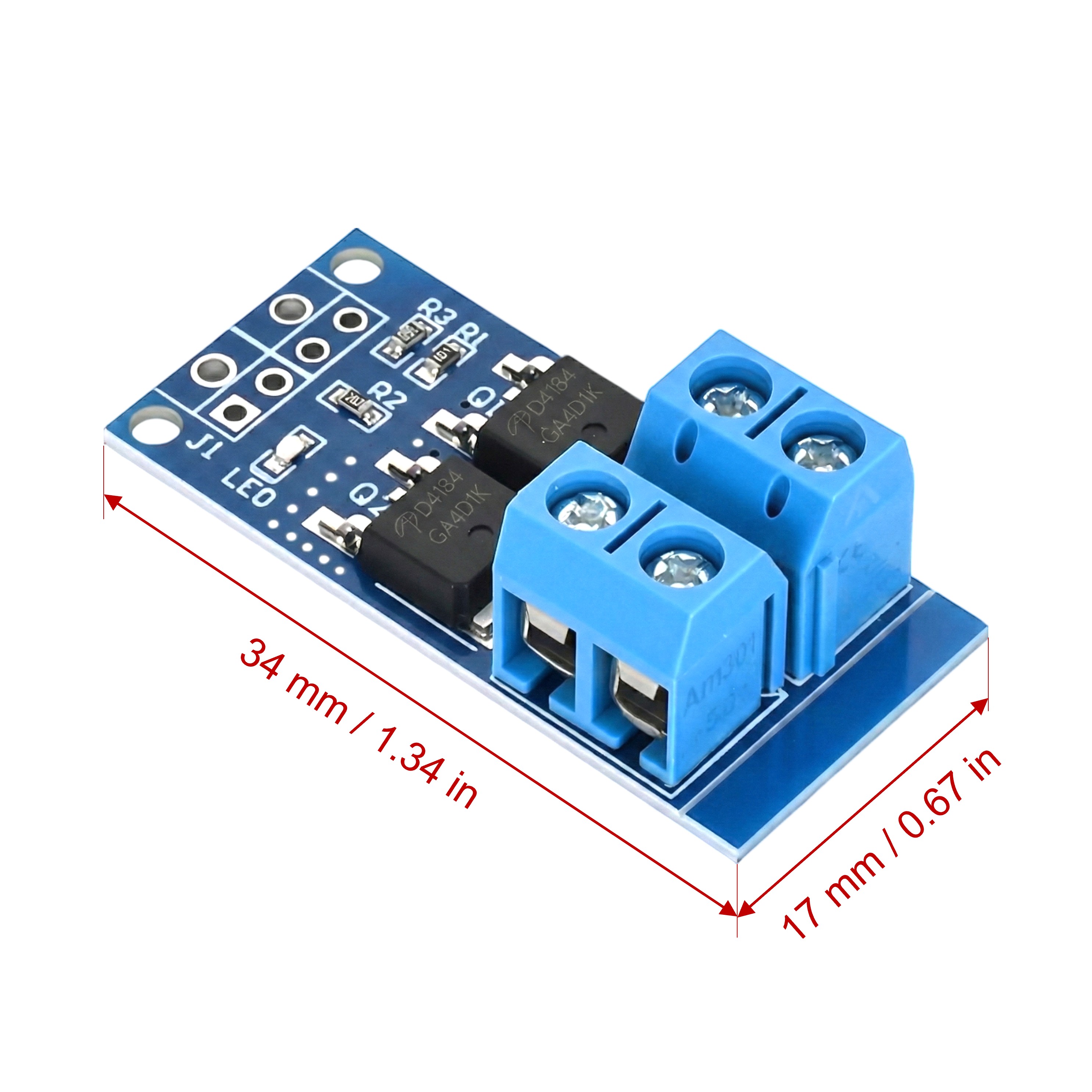MOSFET driver module wiring diagram for DC motor LED strip dimmer Arduino ESP8266 control