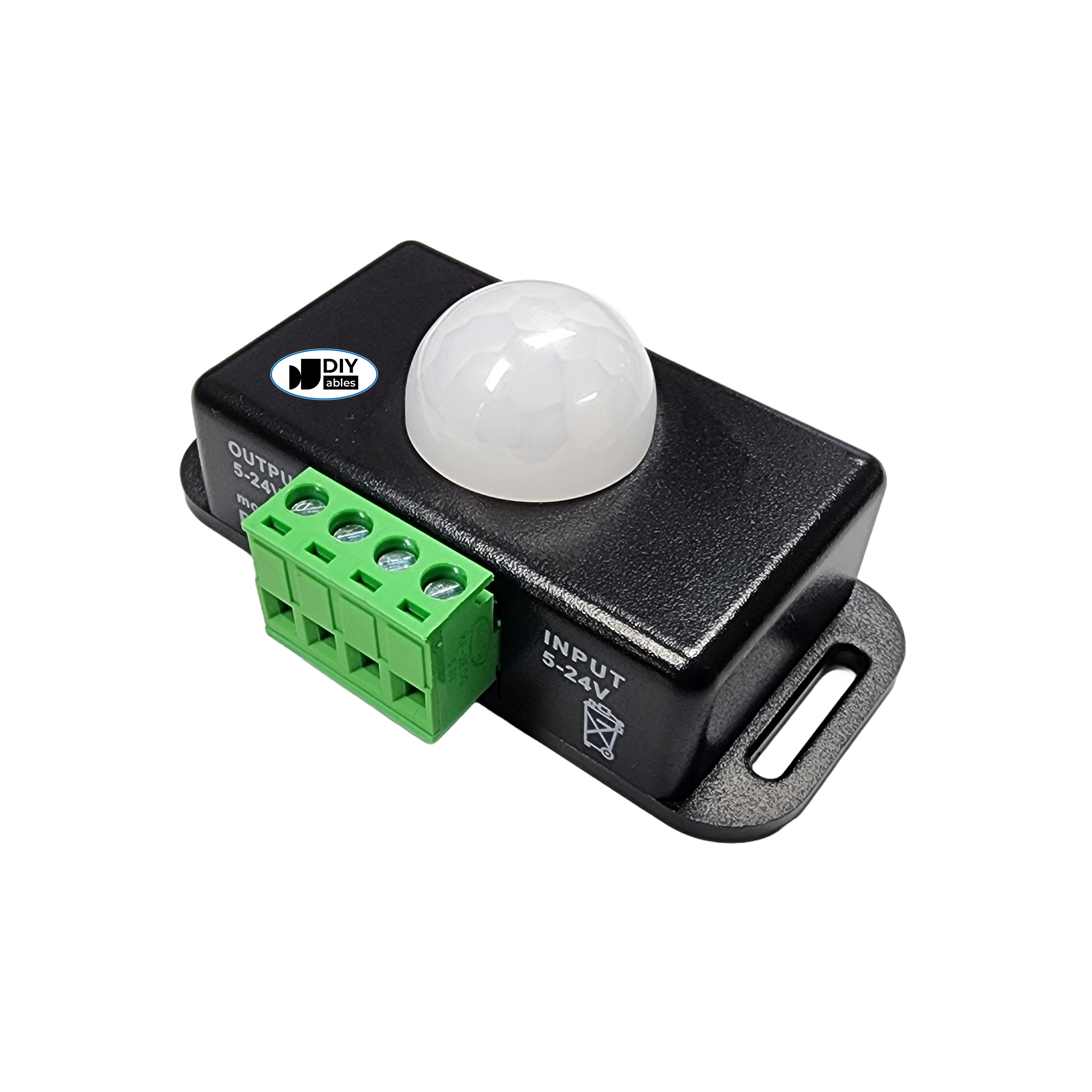 Motion Switch Controller, 5V to 24V Input, PIR Sensor for Automation, Lighting, and Security Systems