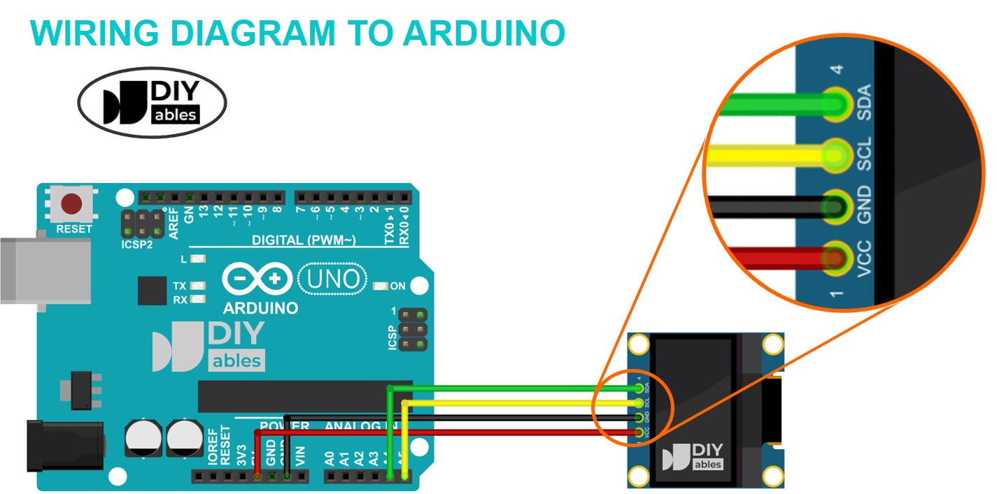 DIYables OLED for Arduino, ESP32, ESP8266, Raspberry Pi