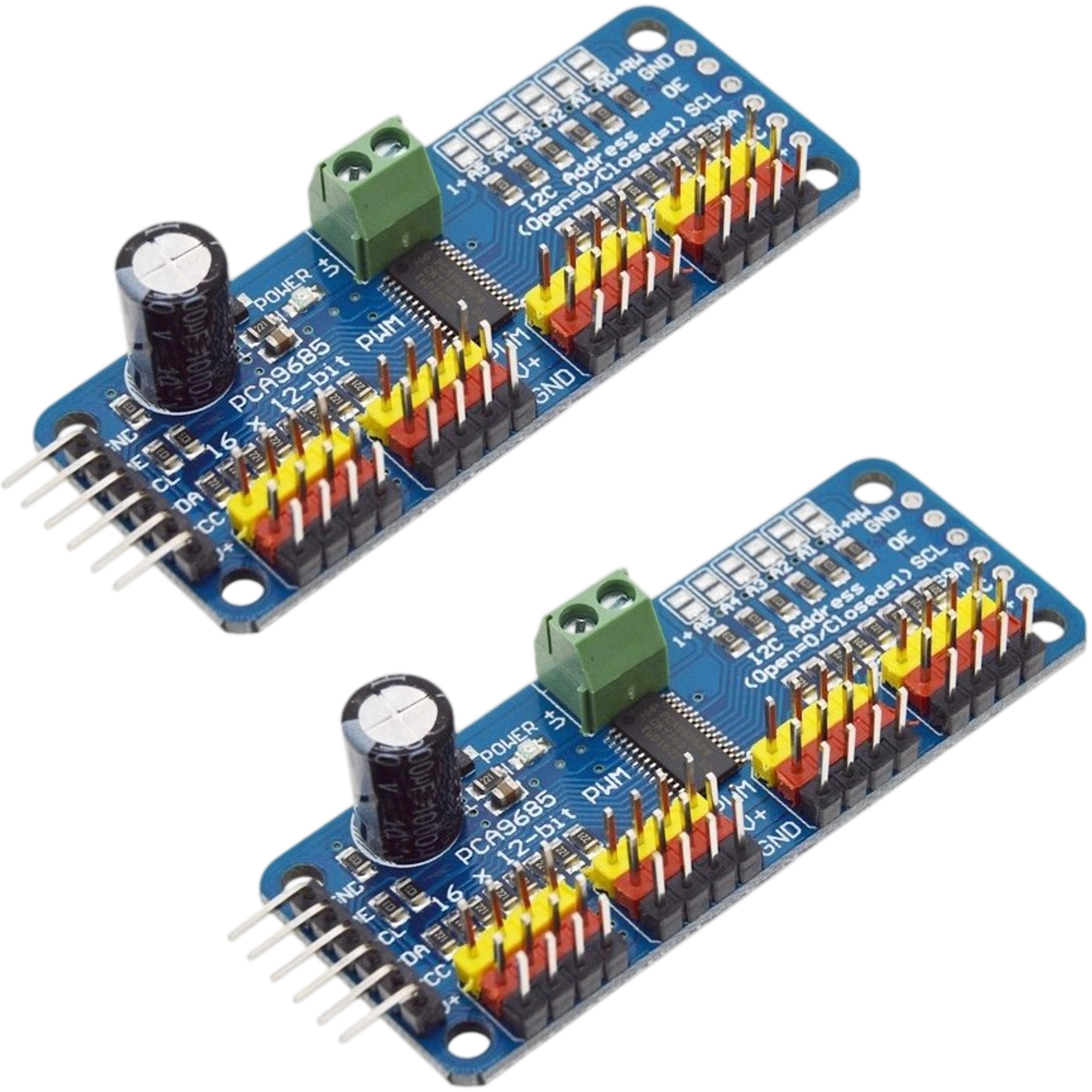PCA9685 16 Channel PWM Servo Driver Module I2C Interface for Arduino ESP32 ESP8266 Raspberry Pi