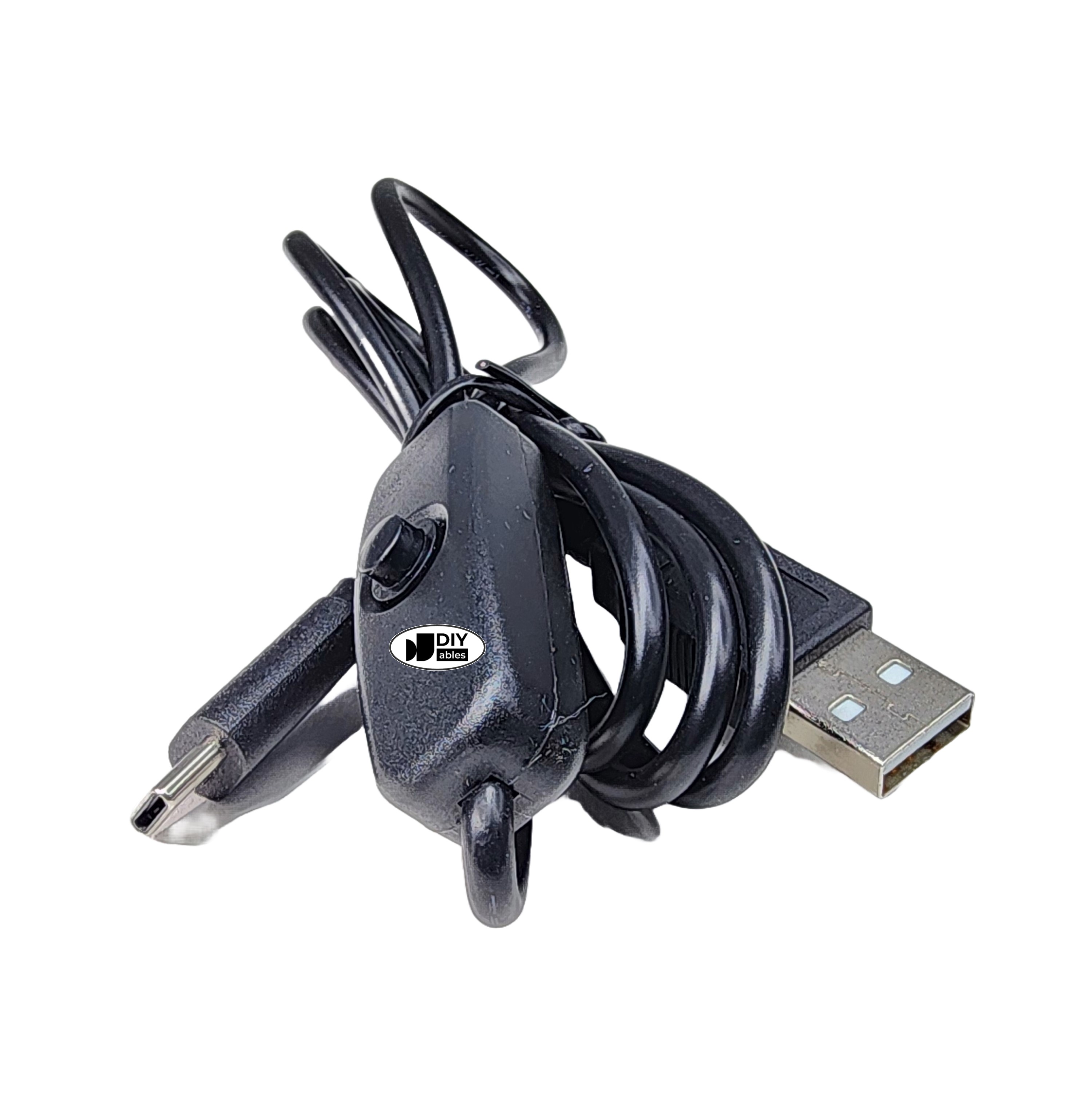 USB Power Cable with On/Off Switch for Raspberry Pi 4B