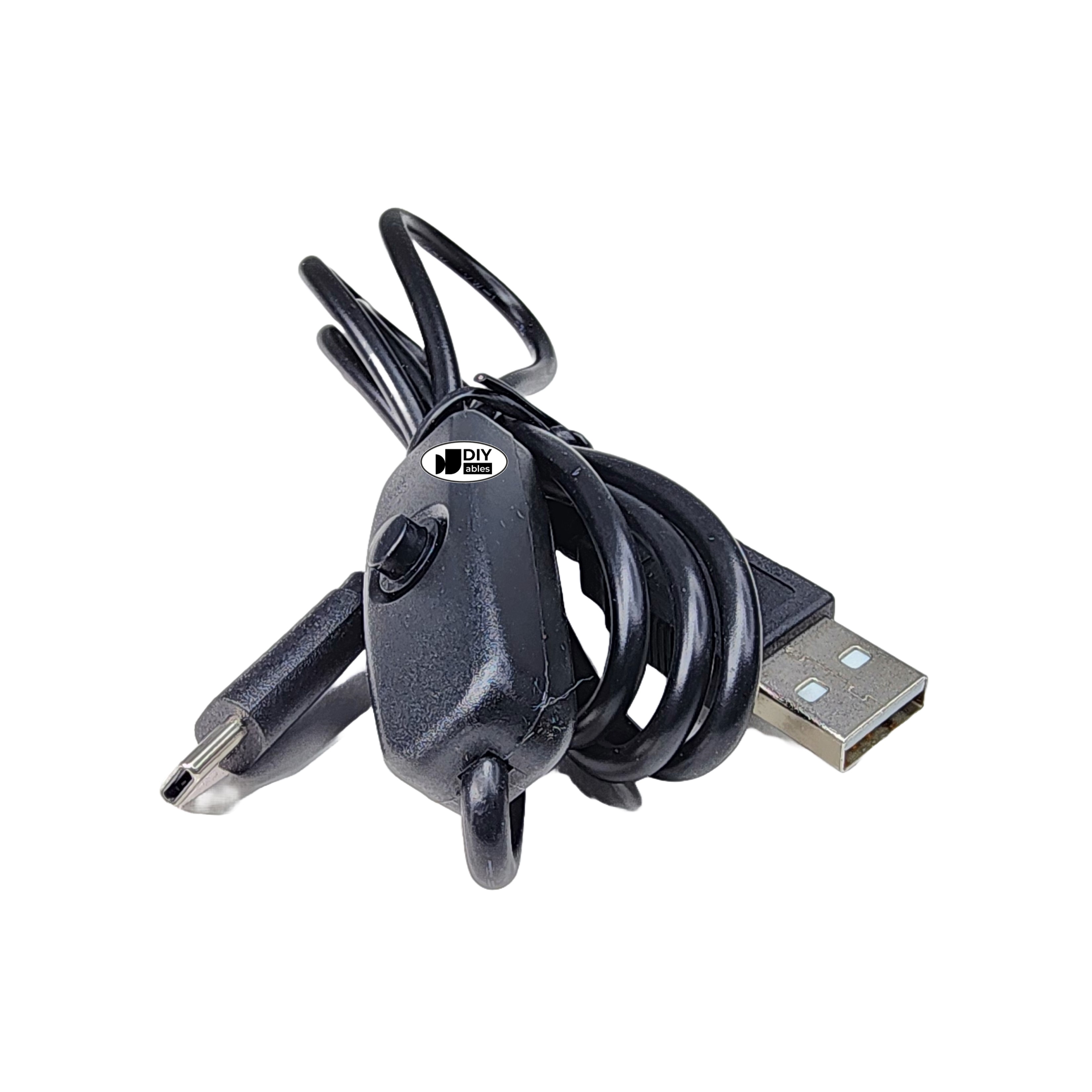 USB Power Cable with On/Off Switch for Raspberry Pi 4B