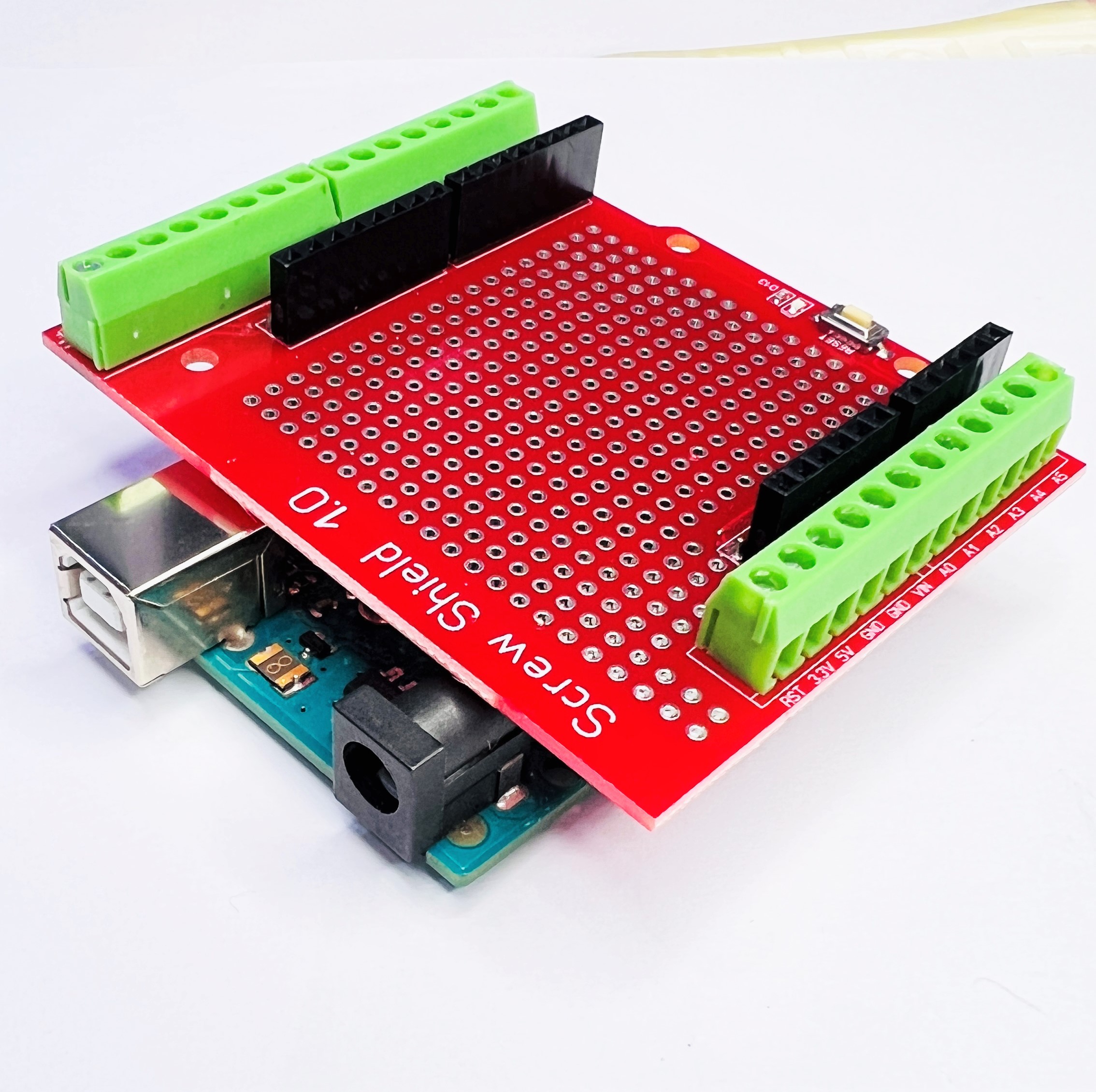 Proto Screw Shield Assembled Terminal Block Prototype Expansion Board for Arduino Uno