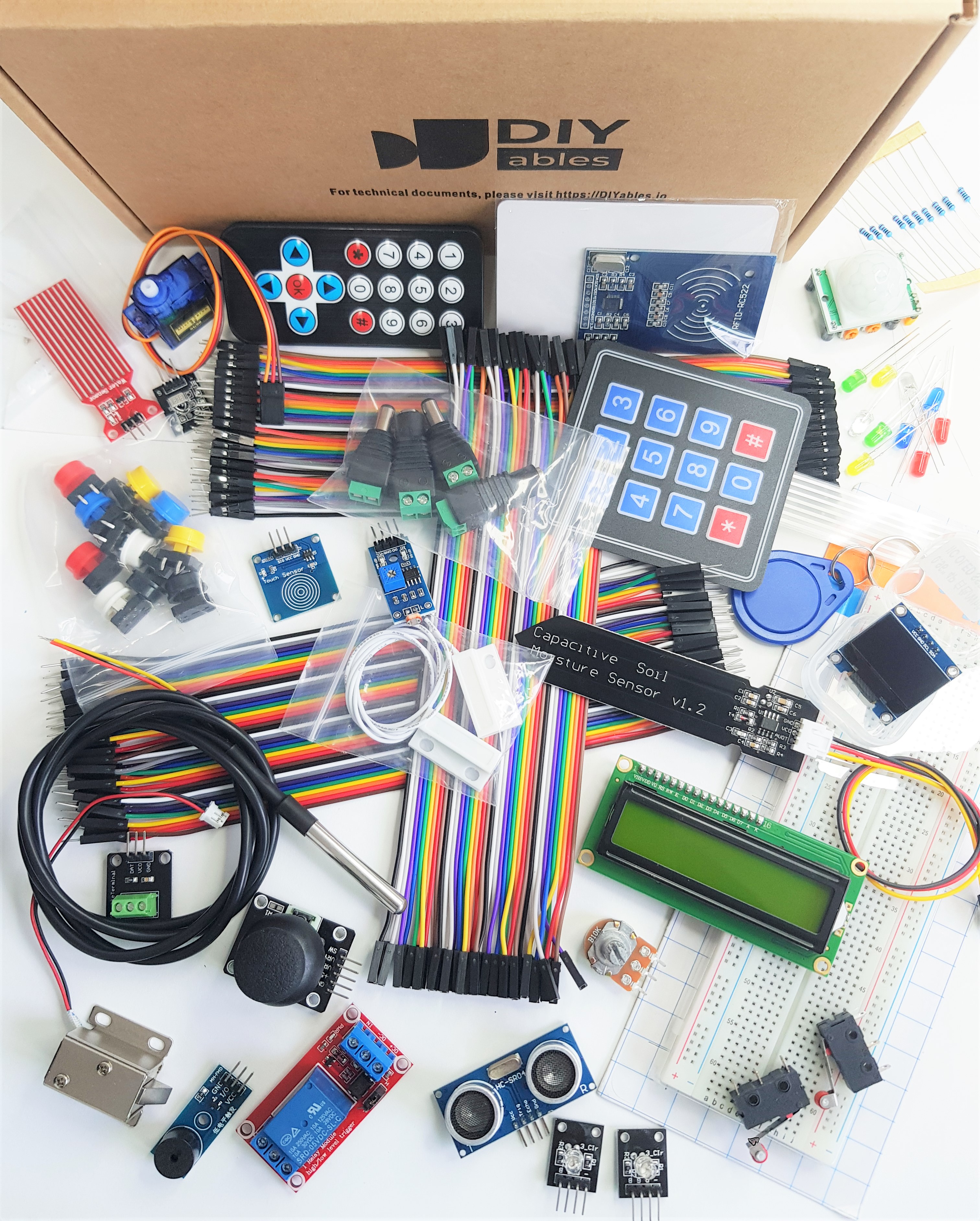 DIYables Sensor Kit for Arduino, ESP32, ESP8266, Raspberry Pi