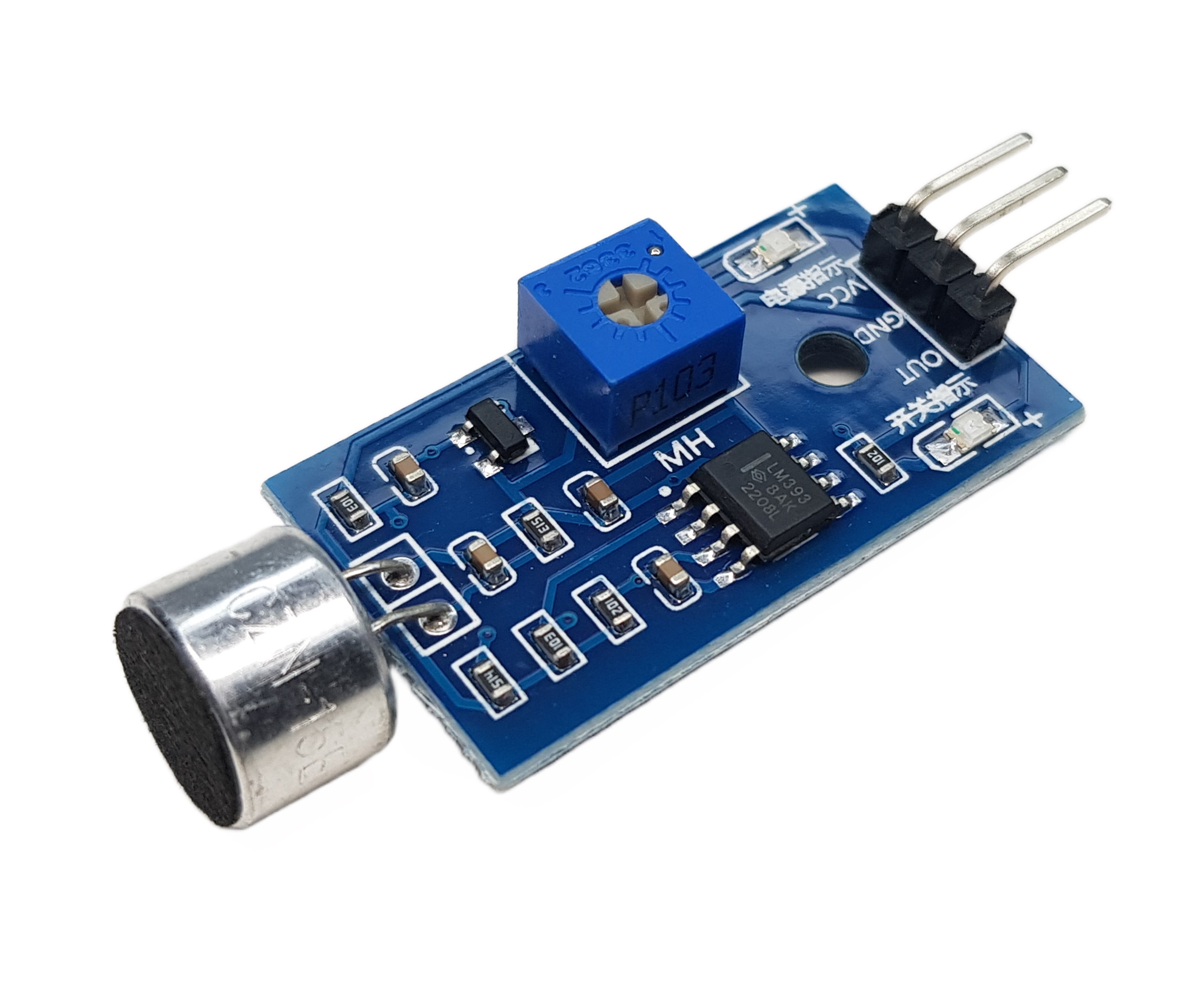 Sound Sensor Sound Detector for Arduino, ESP32, ESP8266, Raspberry Pi, 2 pieces